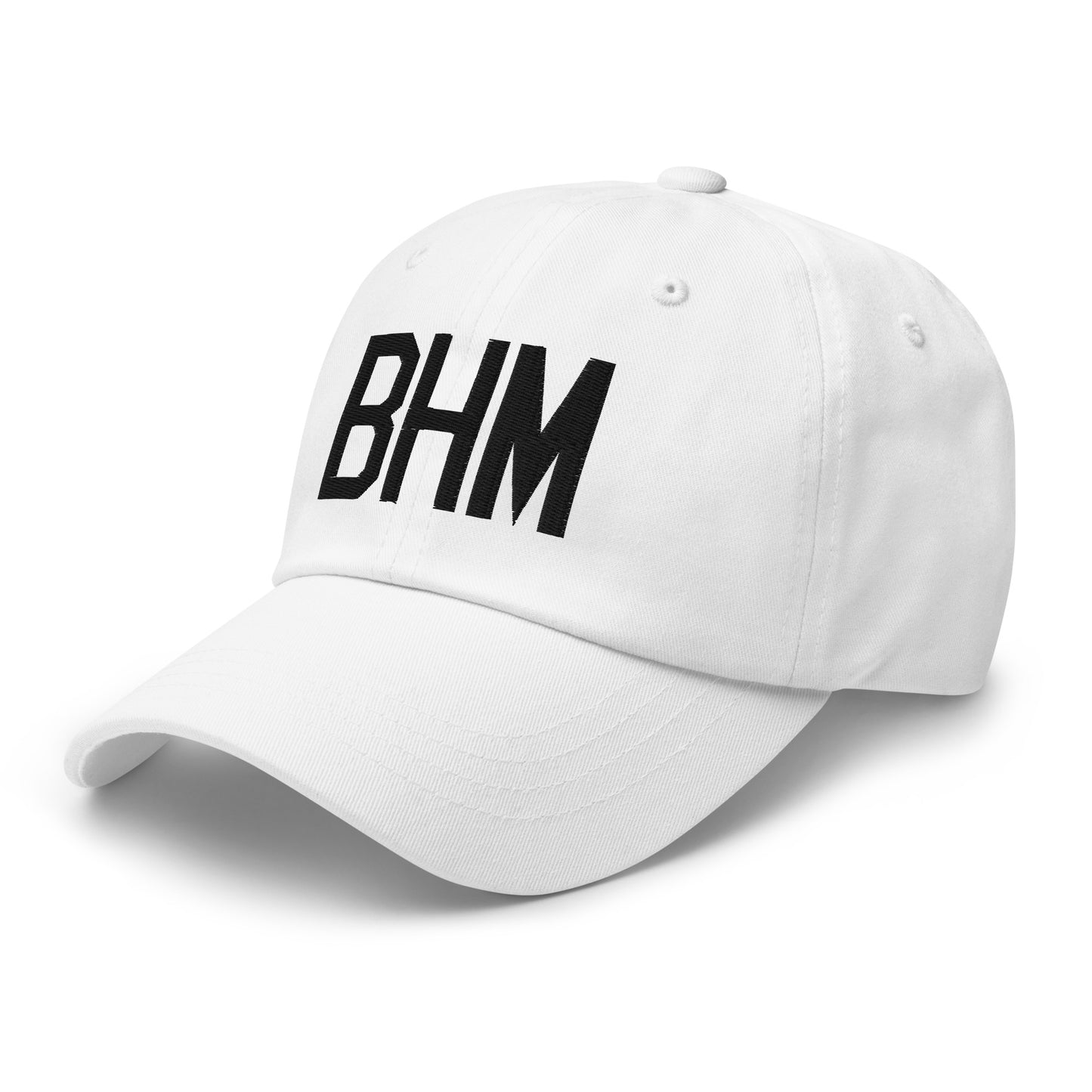 Airport Code Baseball Cap - Black • BHM Birmingham • YHM Designs - Image 20