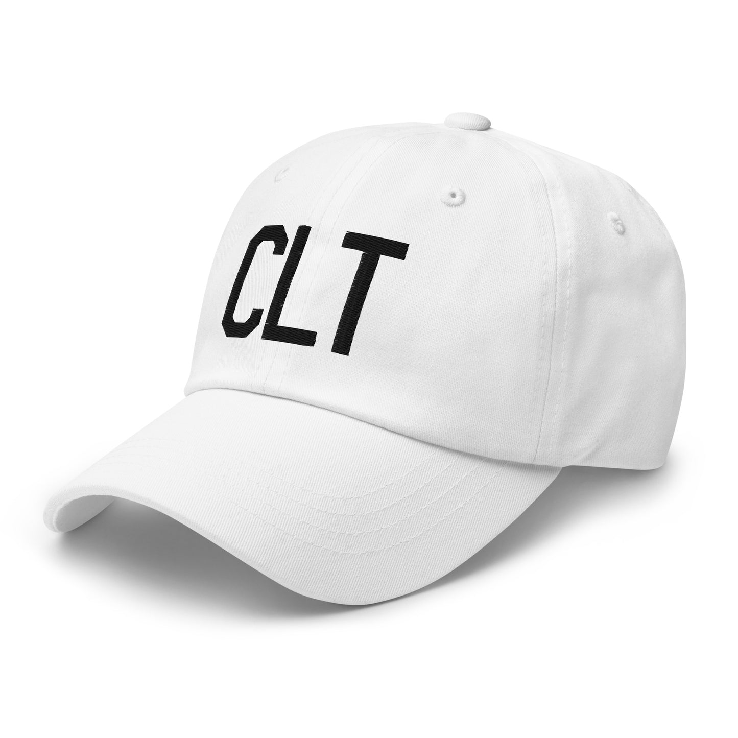 Airport Code Baseball Cap - Black • CLT Charlotte • YHM Designs - Image 20