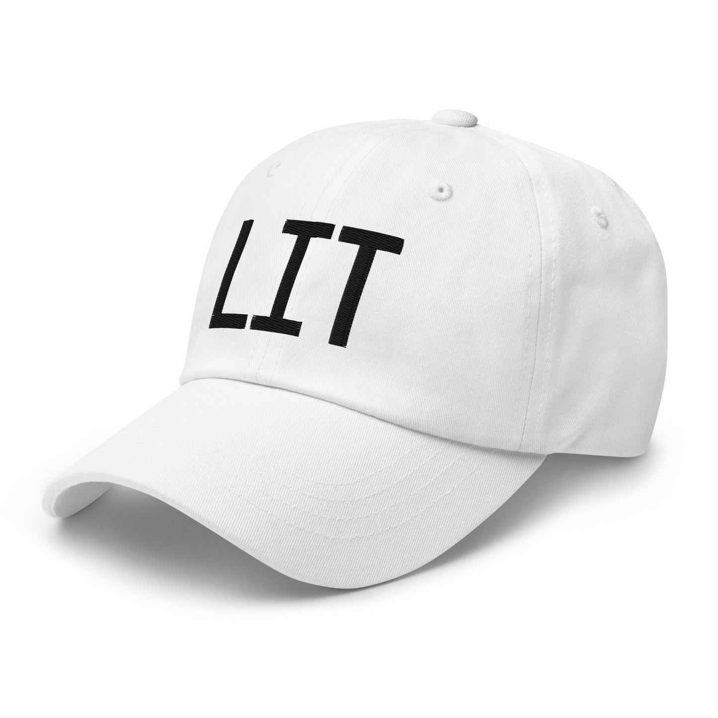 Airport Code Baseball Cap - Black • LIT Little Rock • YHM Designs - Image 20