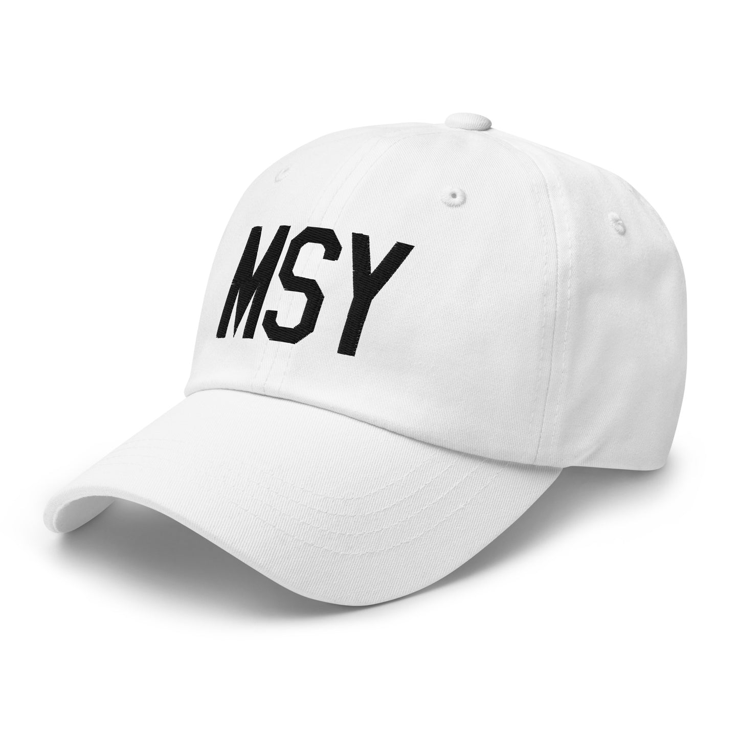 Airport Code Baseball Cap - Black • MSY New Orleans • YHM Designs - Image 20