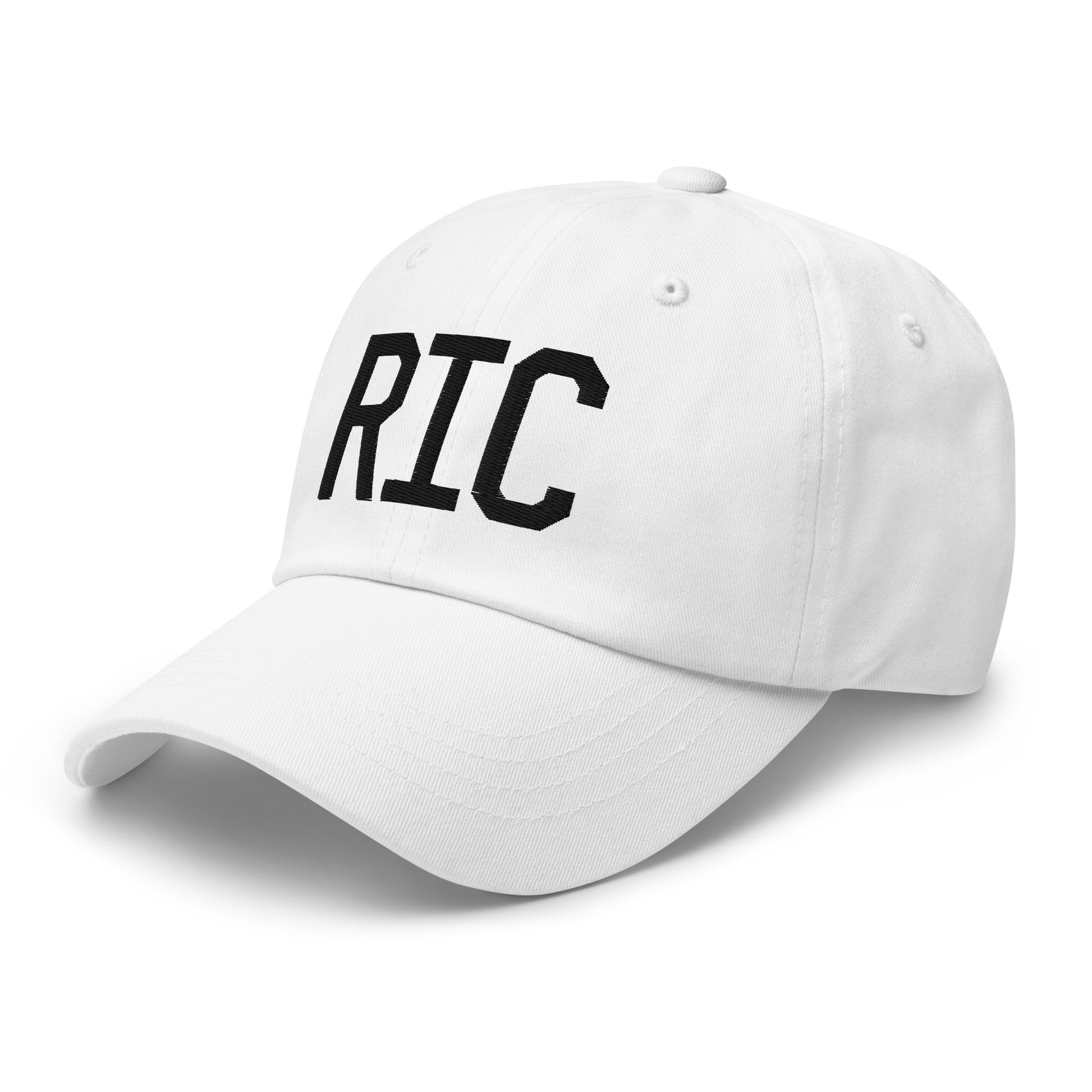 Airport Code Baseball Cap - Black • RIC Richmond • YHM Designs - Image 20