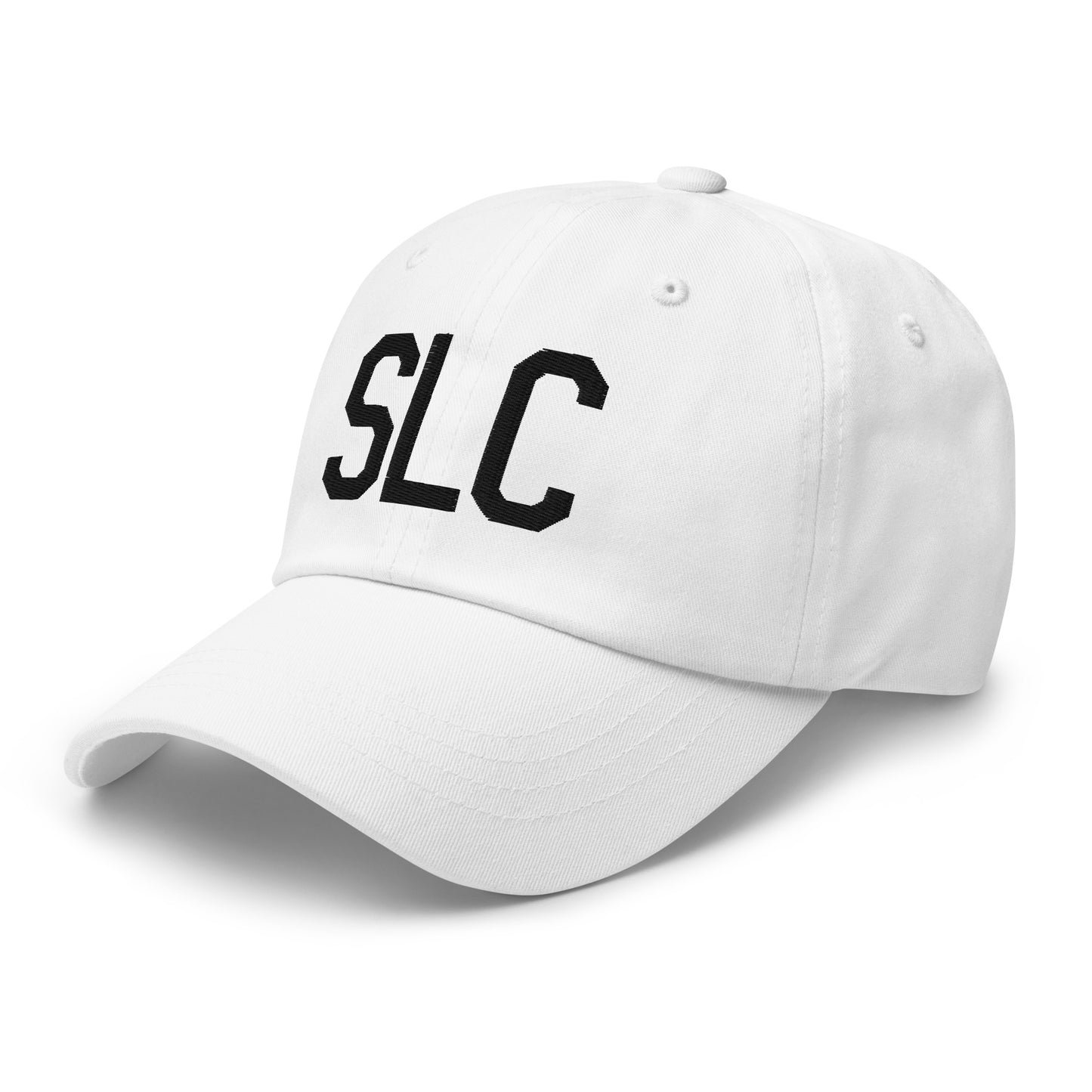 Airport Code Baseball Cap - Black • SLC Salt Lake City • YHM Designs - Image 20