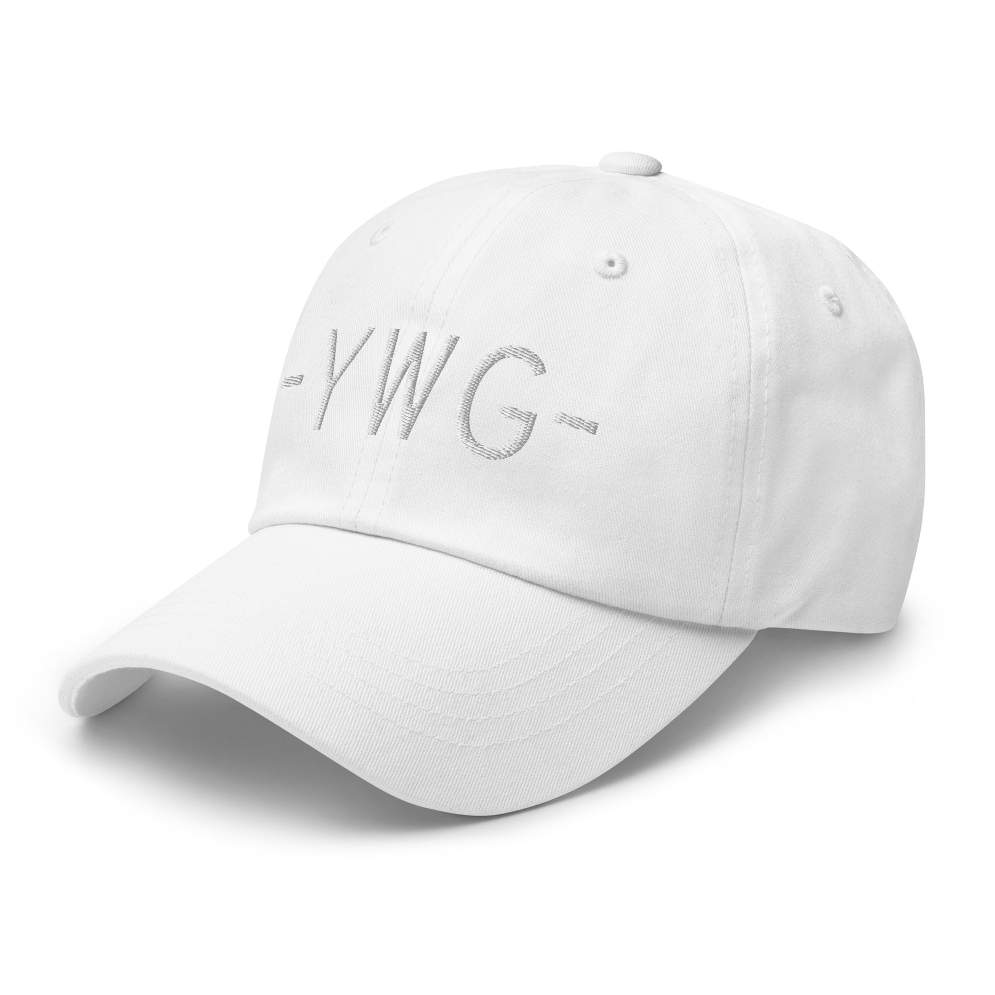 Souvenir Baseball Cap - White • YWG Winnipeg • YHM Designs - Image 30