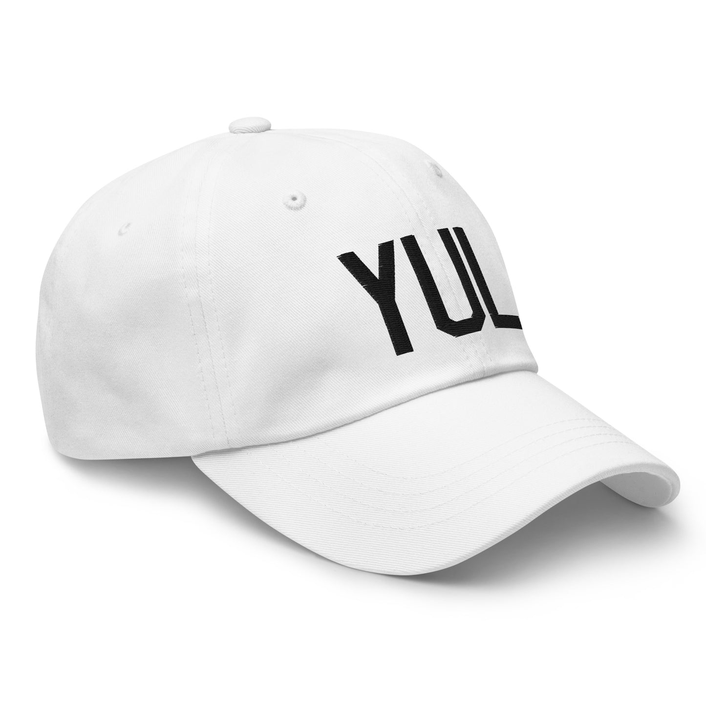 Airport Code Baseball Cap - Black • YUL Montreal • YHM Designs - Image 19