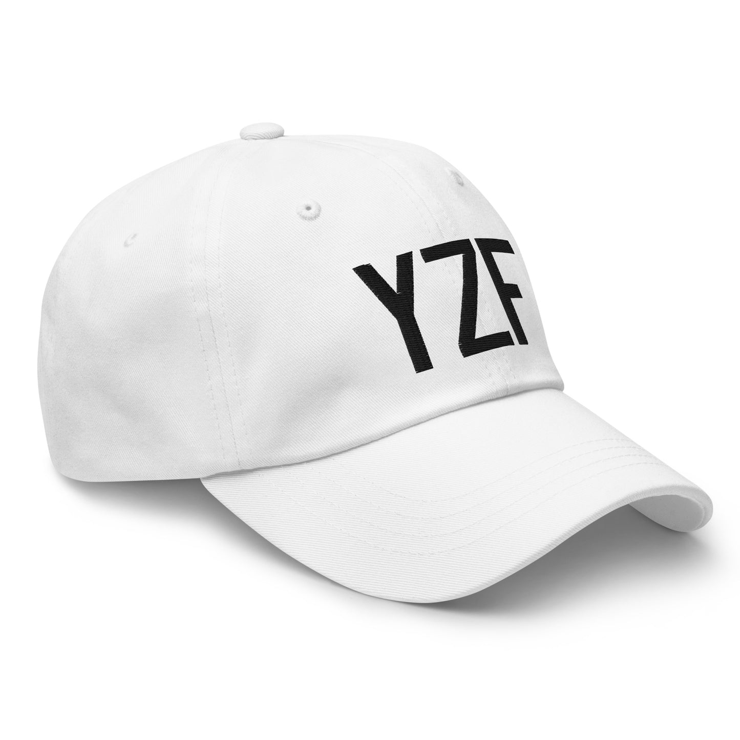 Airport Code Baseball Cap - Black • YZF Yellowknife • YHM Designs - Image 19