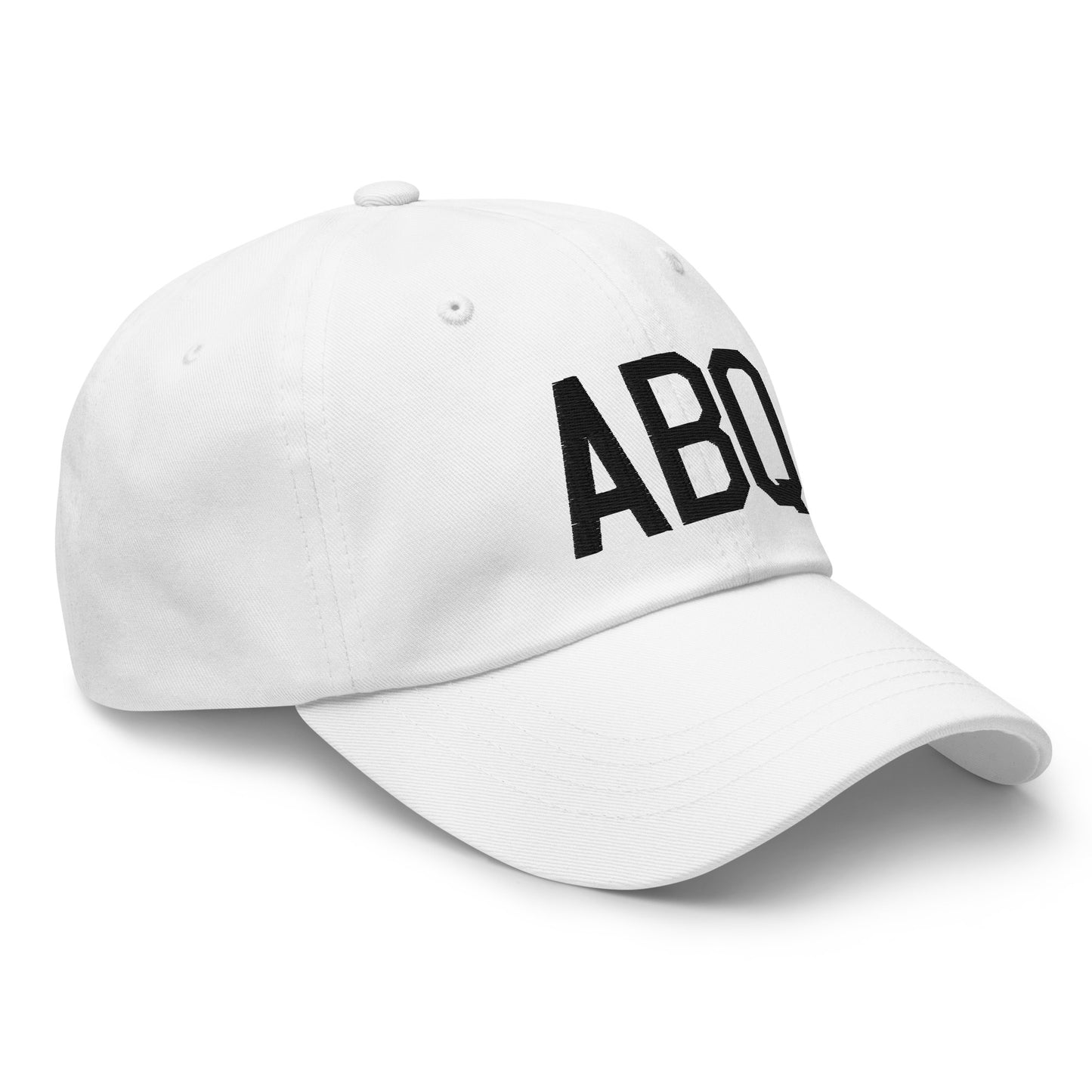 Airport Code Baseball Cap - Black • ABQ Albuquerque • YHM Designs - Image 19