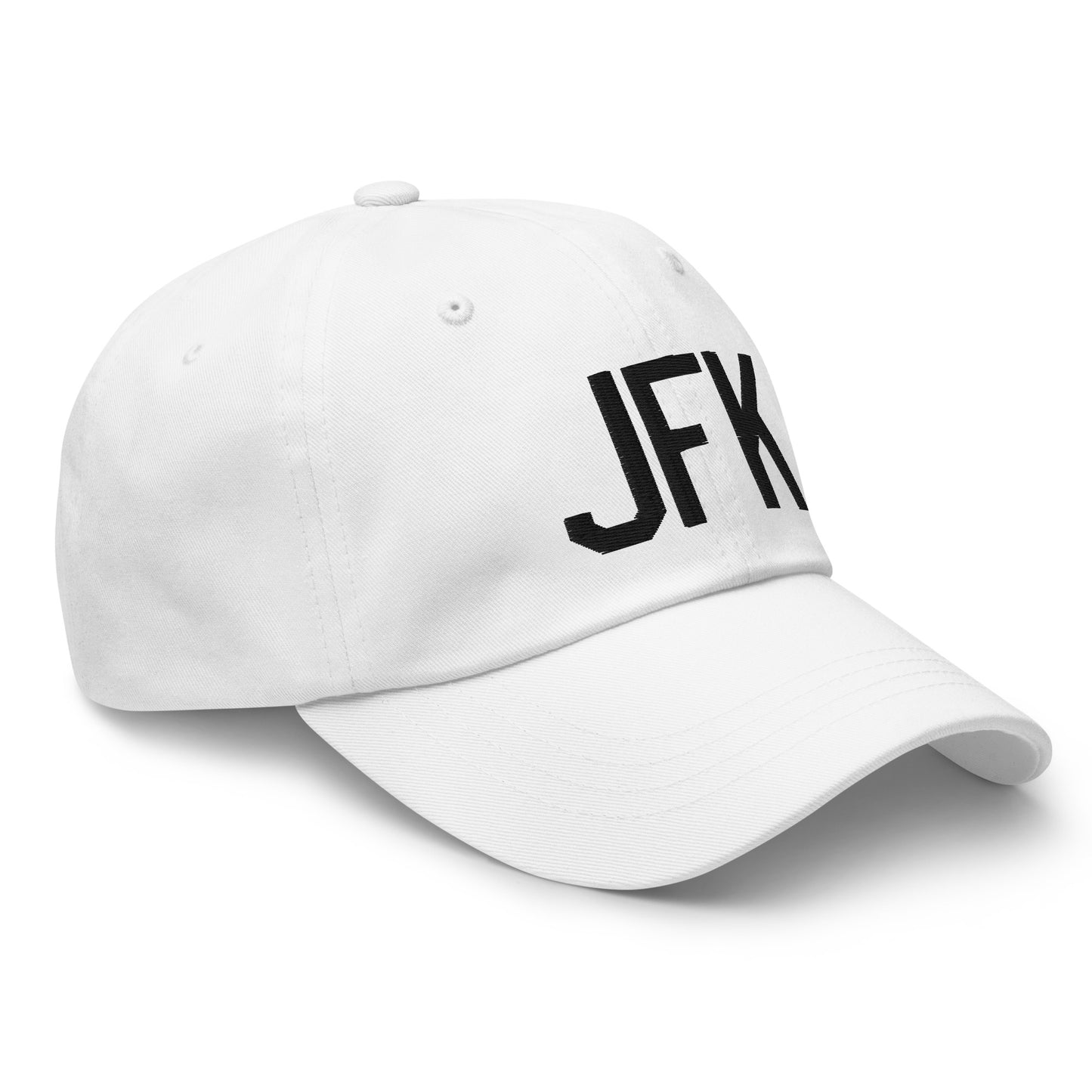 Airport Code Baseball Cap - Black • JFK New York • YHM Designs - Image 19