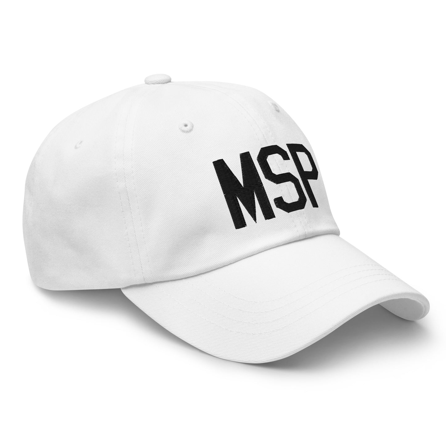 Airport Code Baseball Cap - Black • MSP Minneapolis • YHM Designs - Image 19