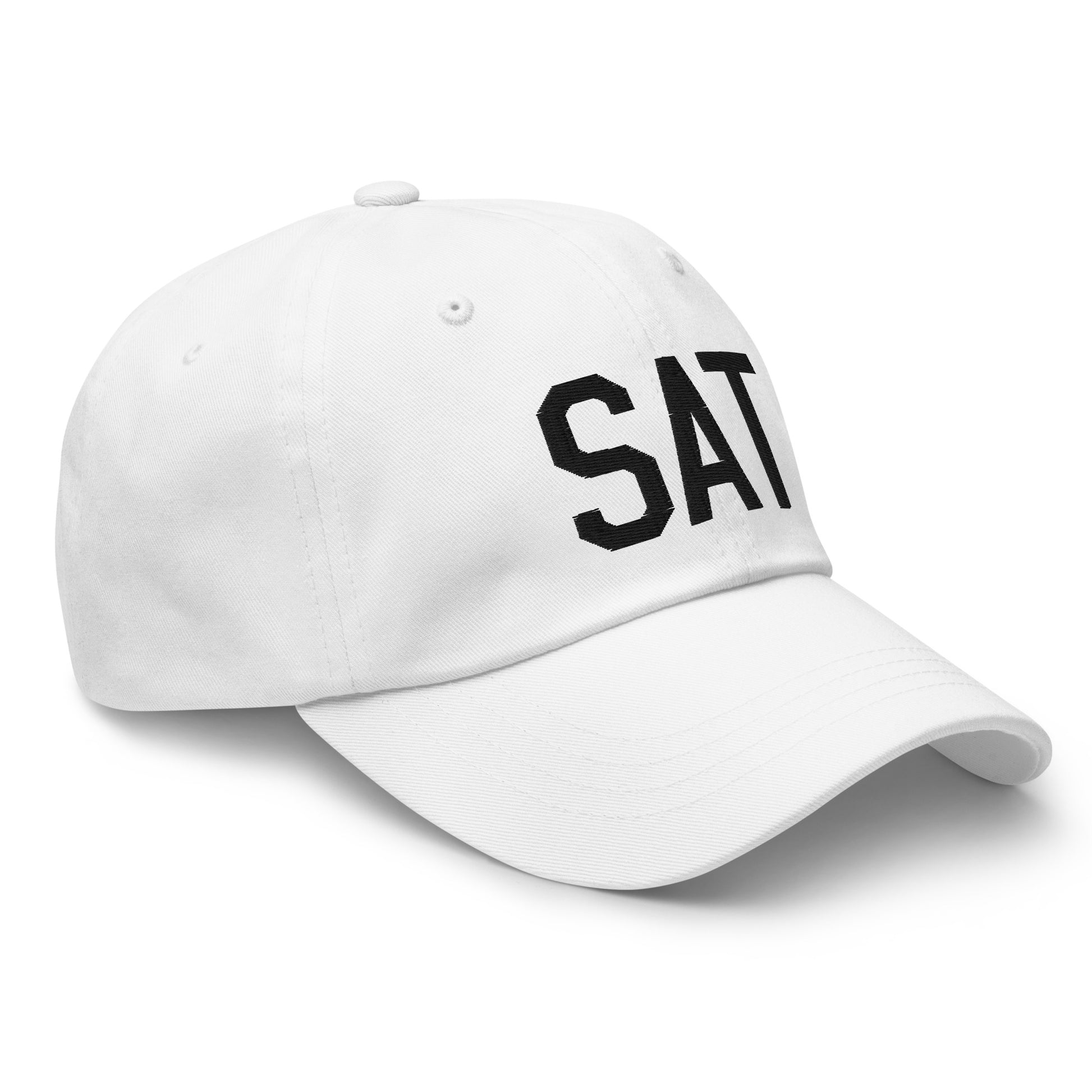 Airport Code Baseball Cap - Black • SAT San Antonio • YHM Designs - Image 19