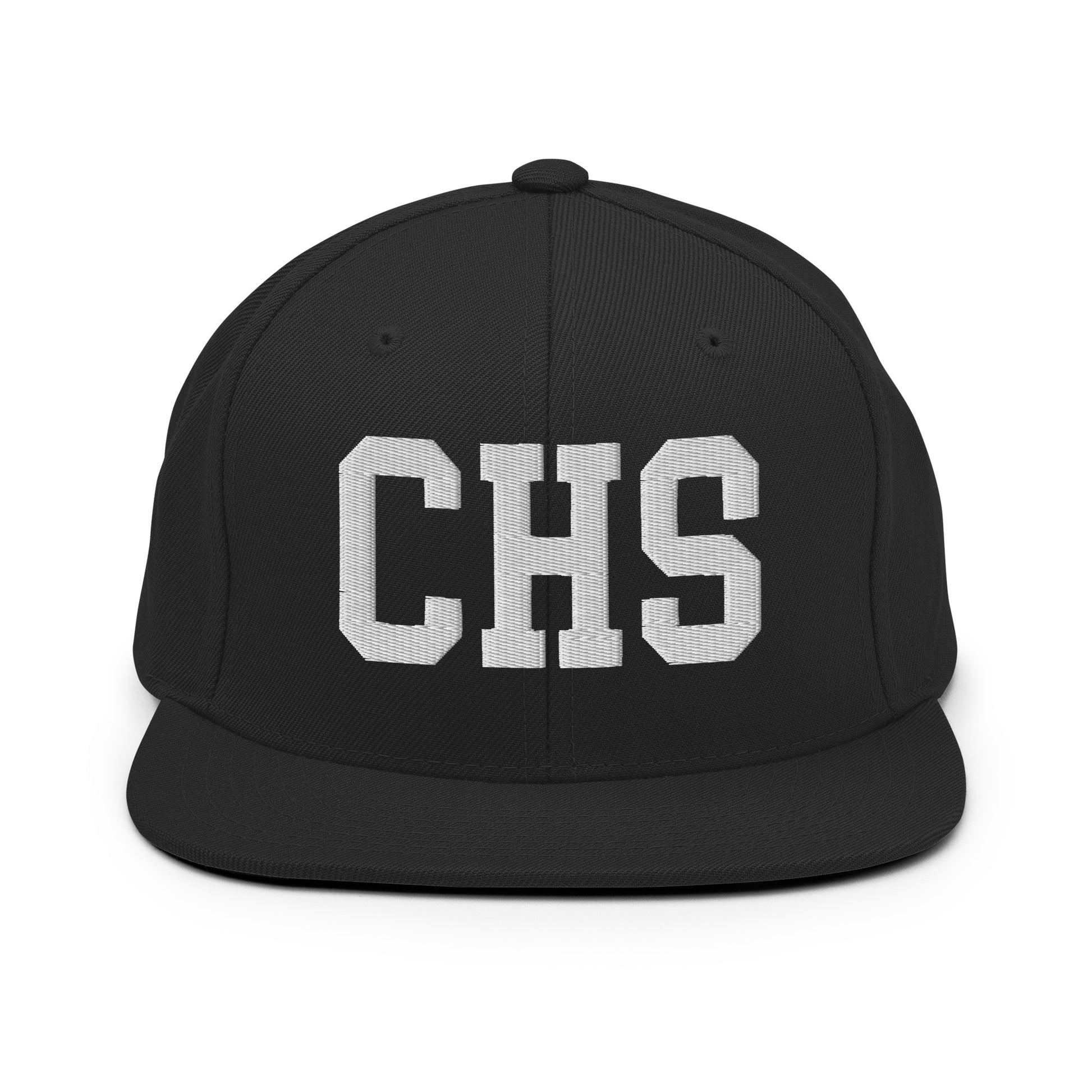 College-Style Classic Snapback Hat • White • CHS Charleston Souvenir • YHM Designs - Image 07