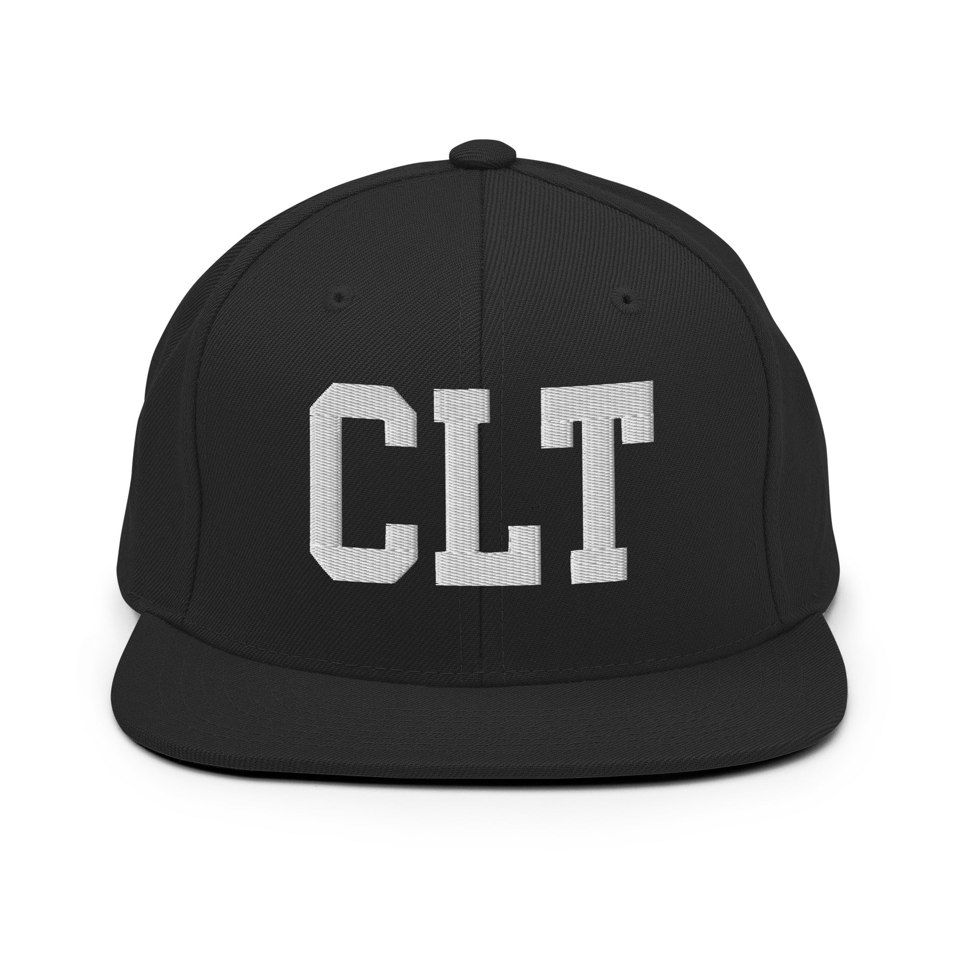 College-Style Classic Snapback Hat • White • CLT Charlotte • YHM Designs - Image 07