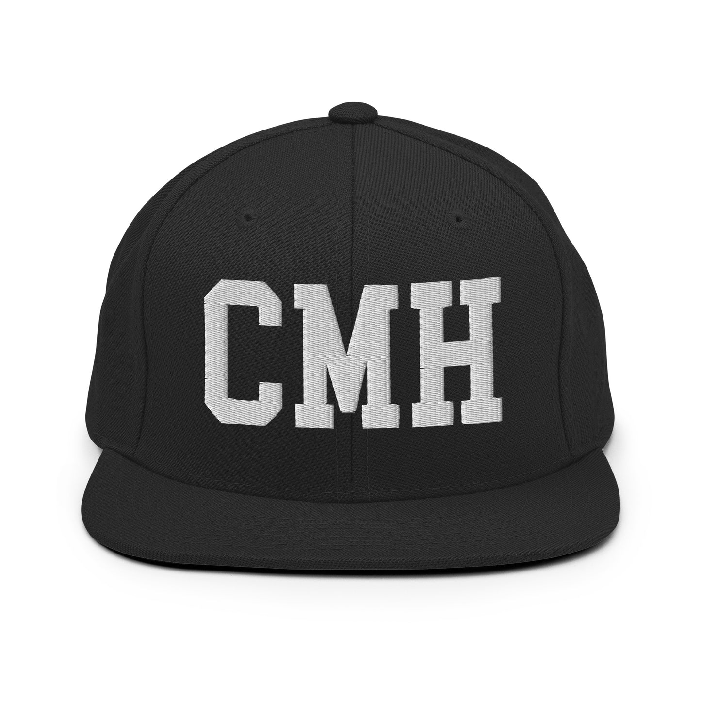College-Style Classic Snapback Hat • White • CMH Columbus Souvenir • YHM Designs - Image 07