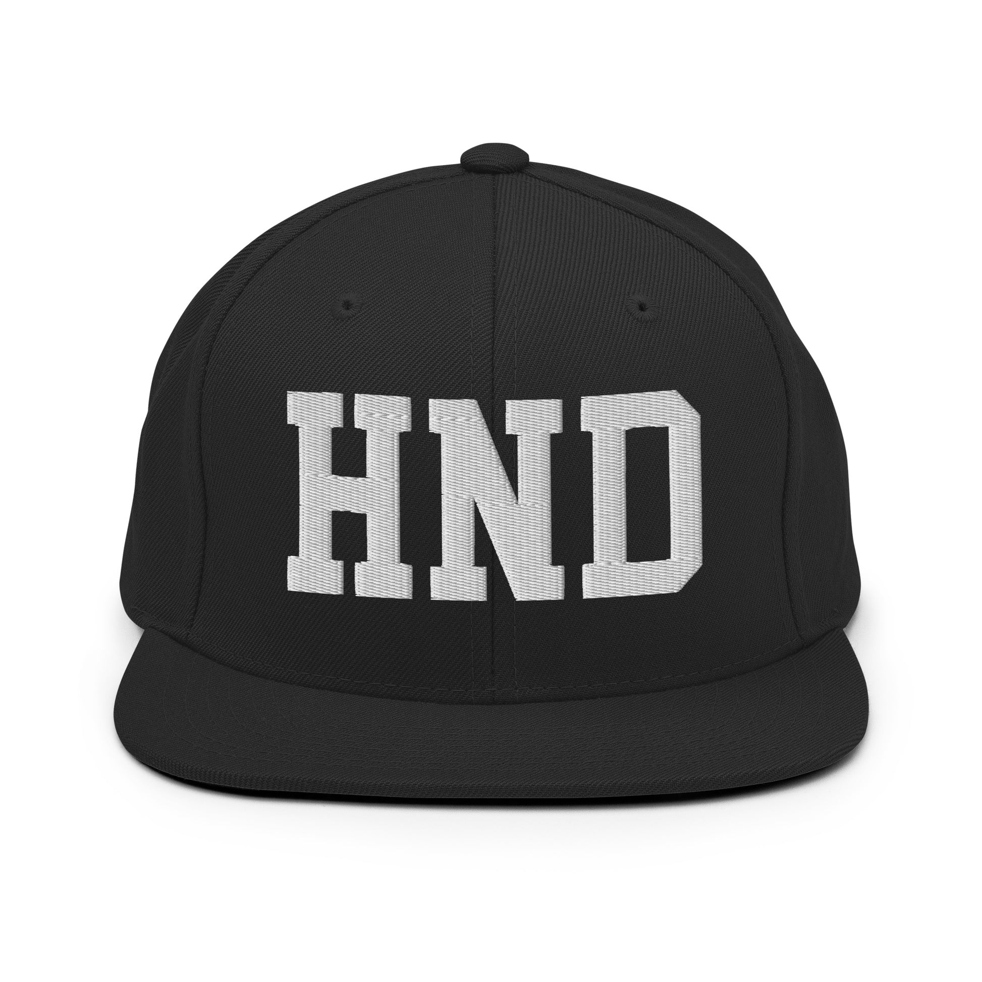 College-Style Classic Snapback Hat • White • HND Tokyo Souvenir • YHM Designs - Image 07