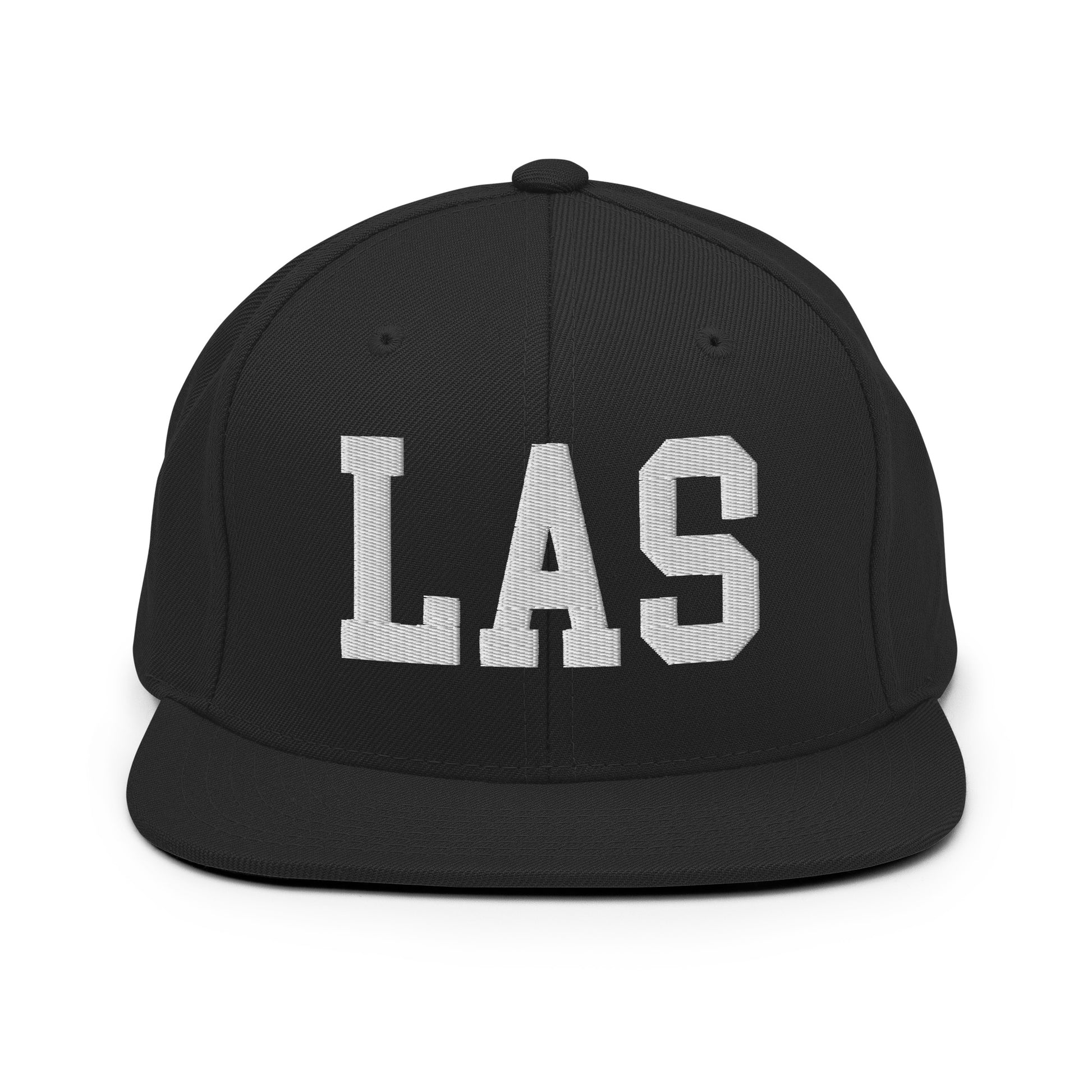 College-Style Classic Snapback Hat • White • LAS Las Vegas • YHM Designs - Image 07