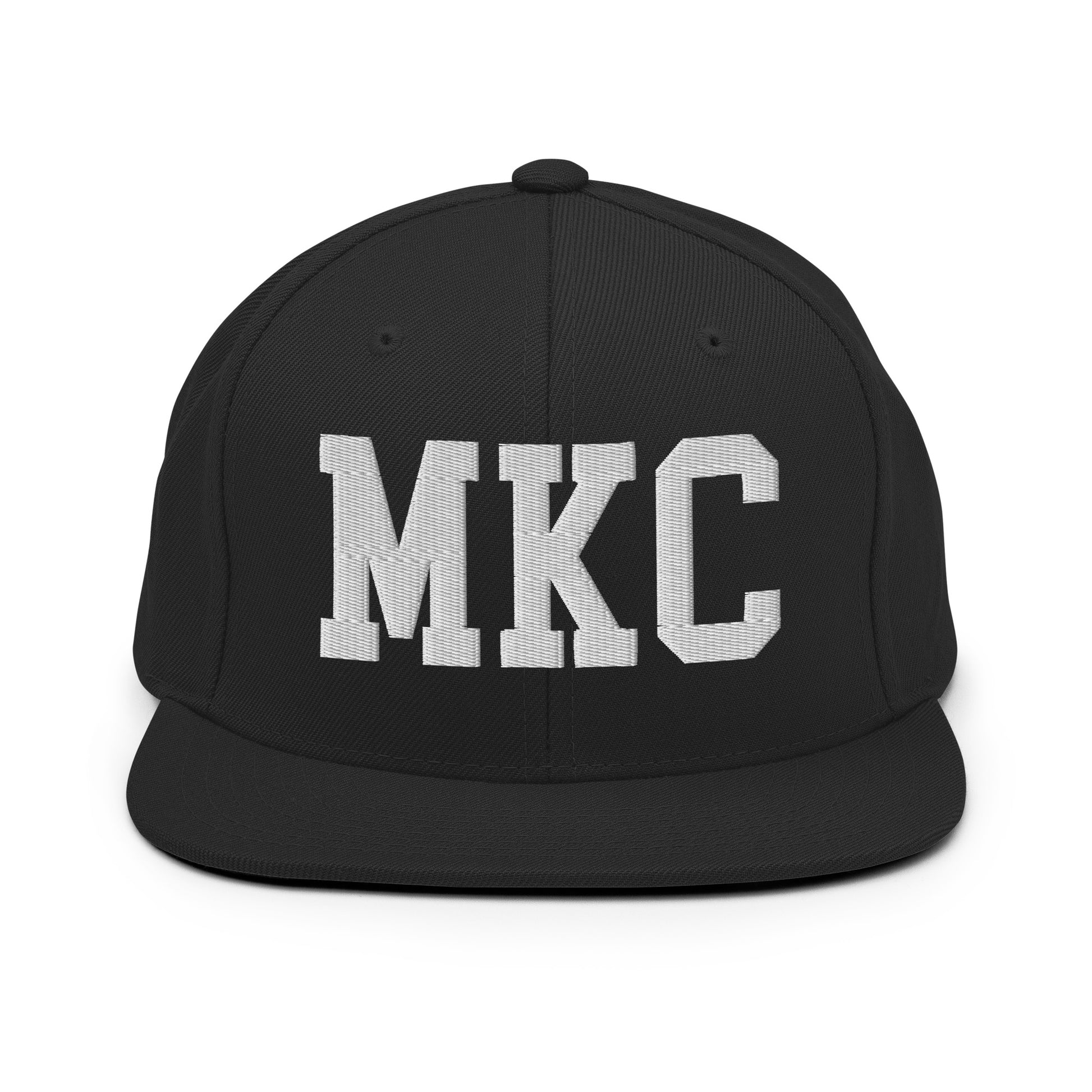 College-Style Classic Snapback Hat • White • MKC Kansas City Souvenir • YHM Designs - Image 07