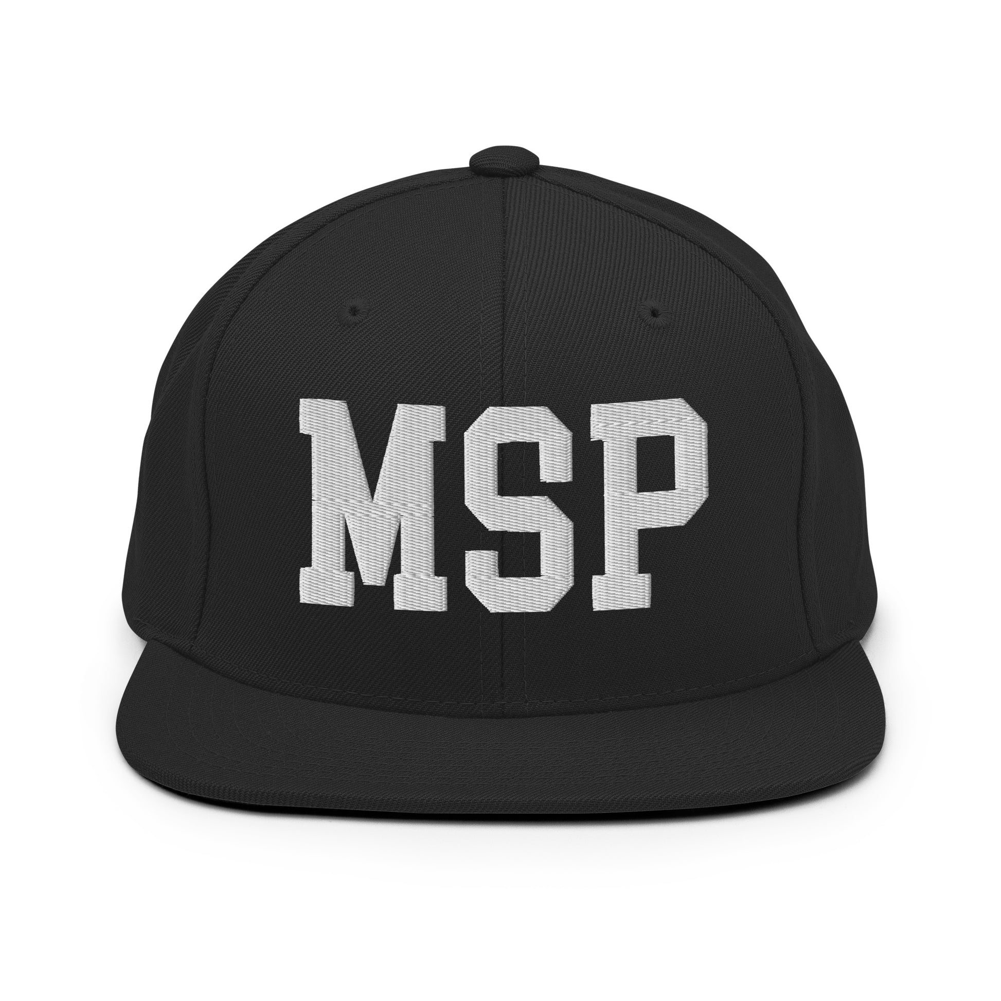 College-Style Classic Snapback Hat • White • MSP Minneapolis • YHM Designs - Image 07
