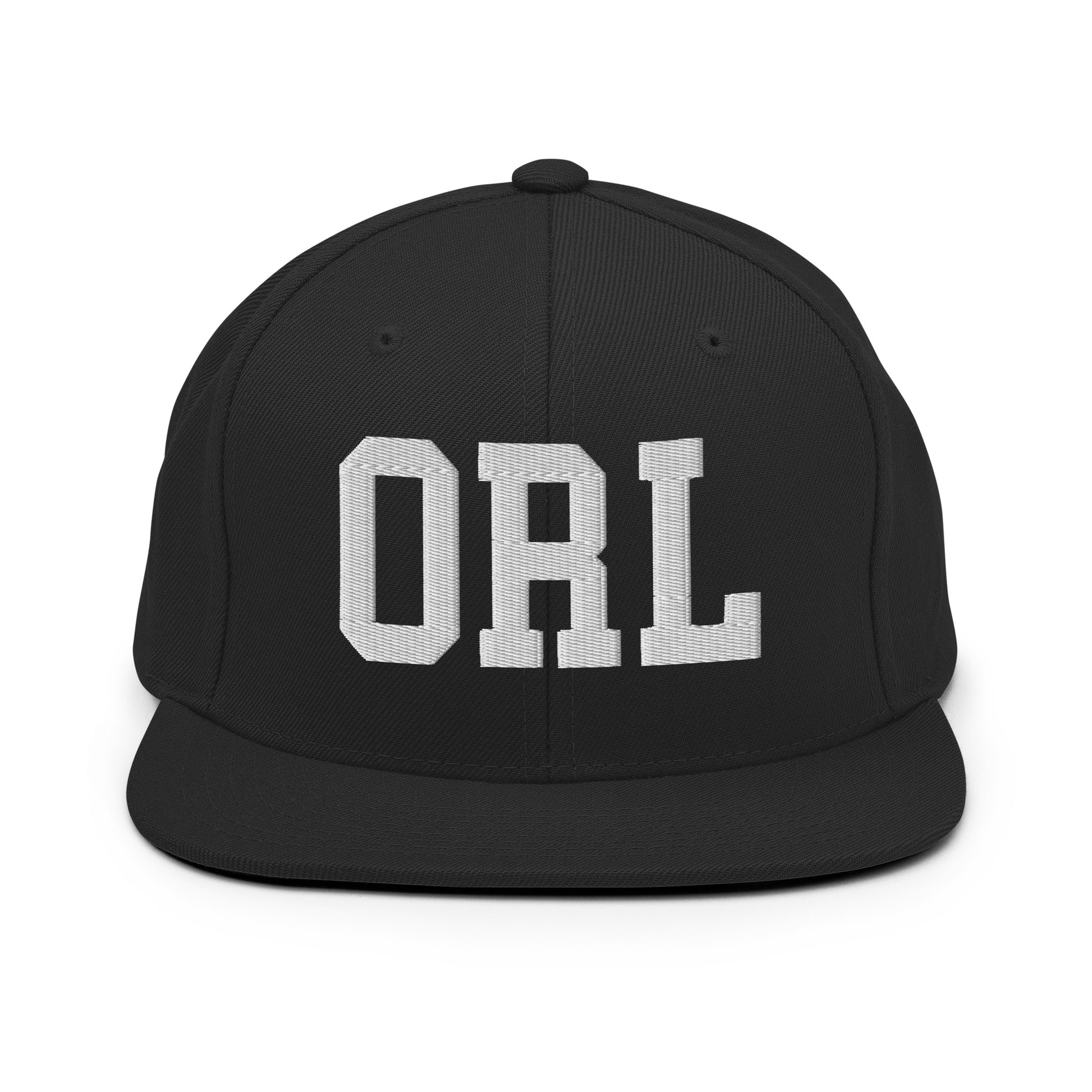 College-Style Classic Snapback Hat • White • ORL Orlando Souvenir • YHM Designs - Image 07