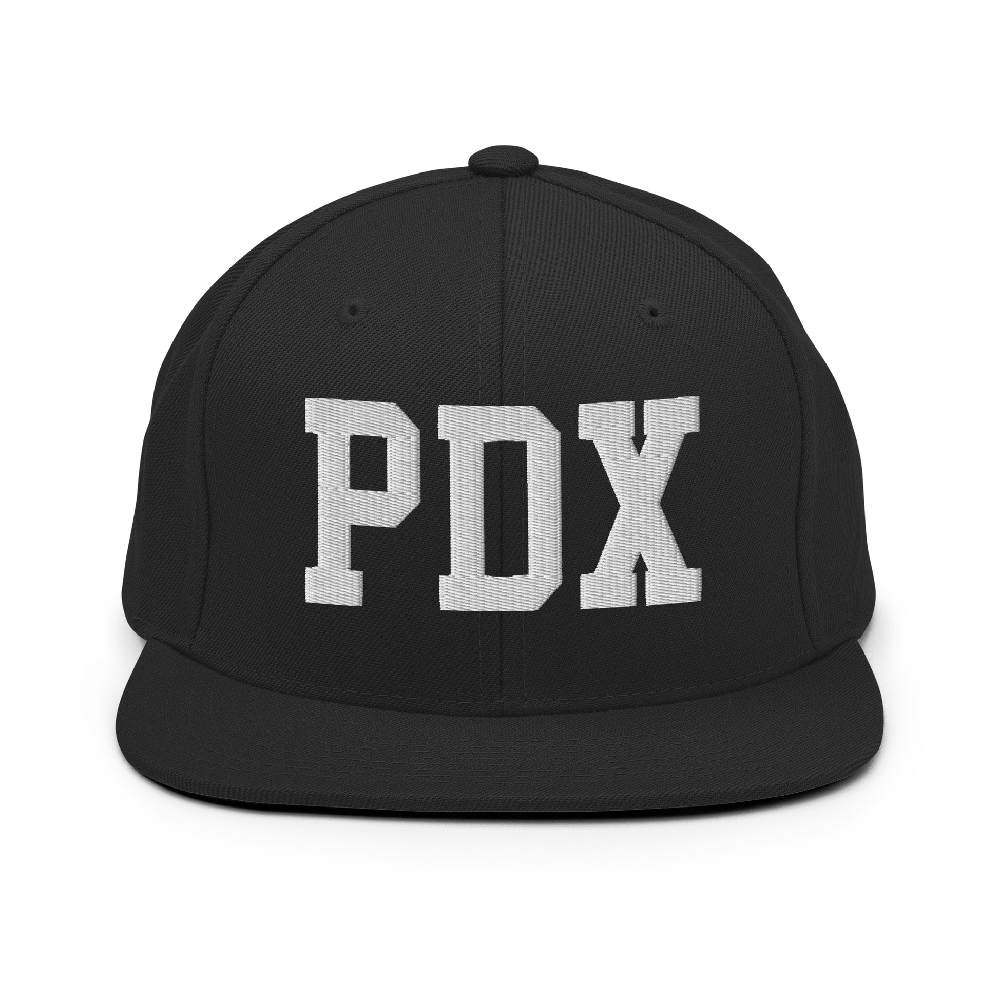 College-Style Classic Snapback Hat • White • PDX Portland • YHM Designs - Image 07