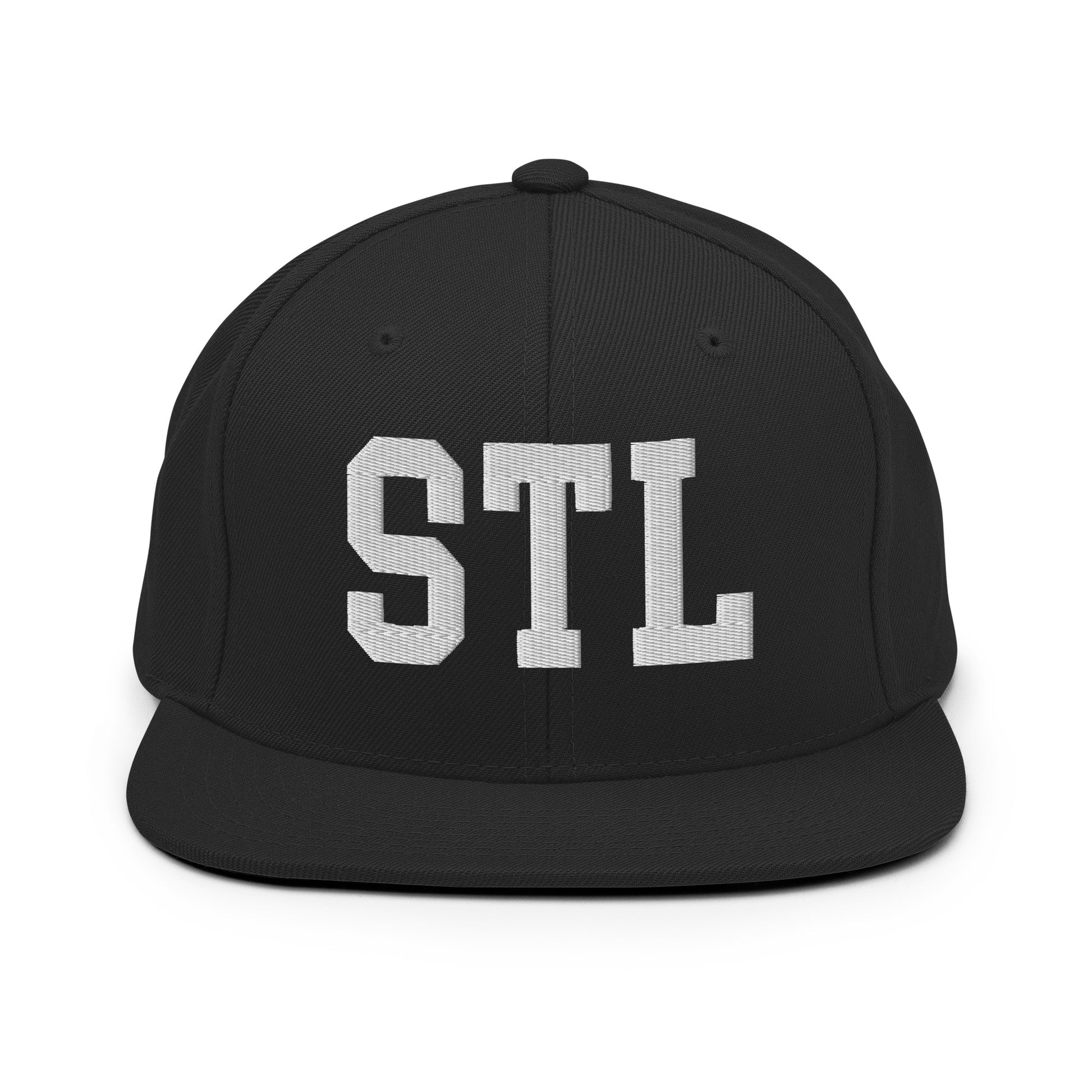 College-Style Classic Snapback Hat • White • STL St. Louis • YHM Designs - Image 07