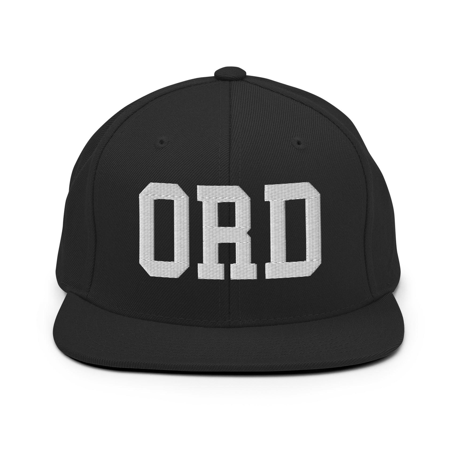 College-Style Classic Snapback Hat • White • ORD Chicago Souvenir • YHM Designs - Image 07