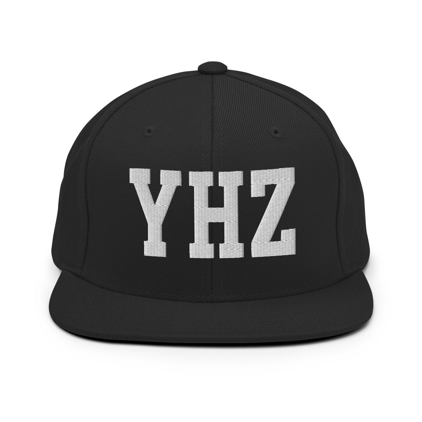 College-Style Classic Snapback Hat • White • YHZ Halifax Souvenir • YHM Designs - Image 07