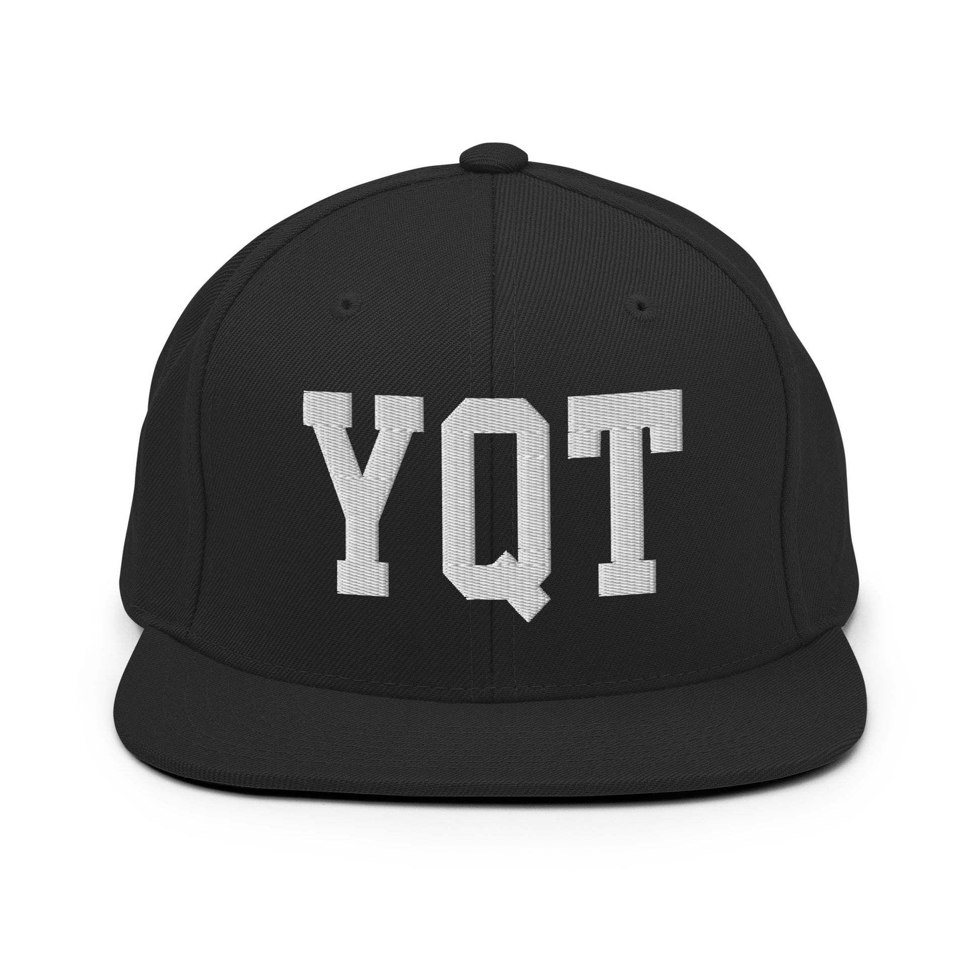 College-Style Classic Snapback Hat • White • YQT Thunder Bay Souvenir • YHM Designs - Image 07