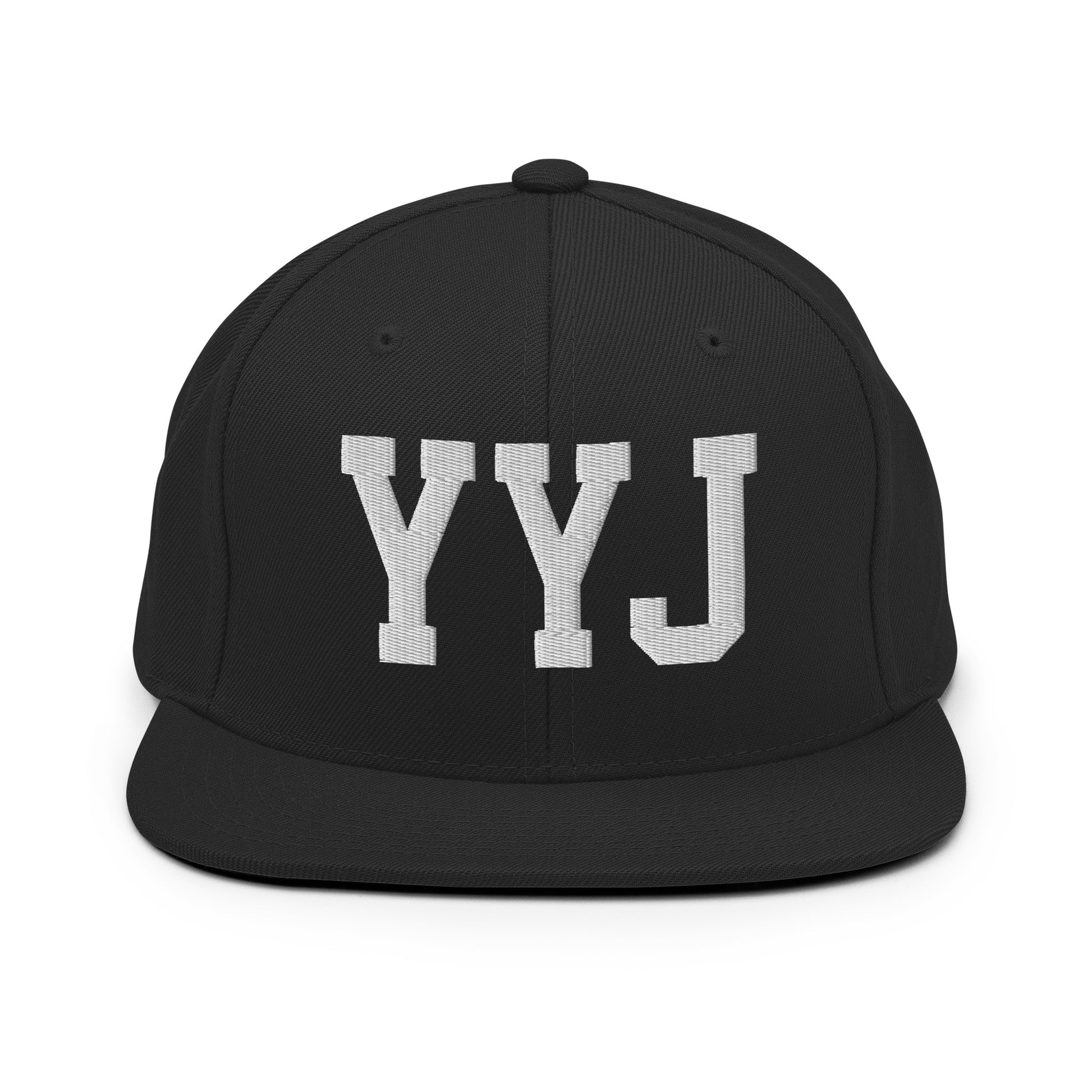 College-Style Classic Snapback Hat • White • YYJ Victoria • YHM Designs - Image 07