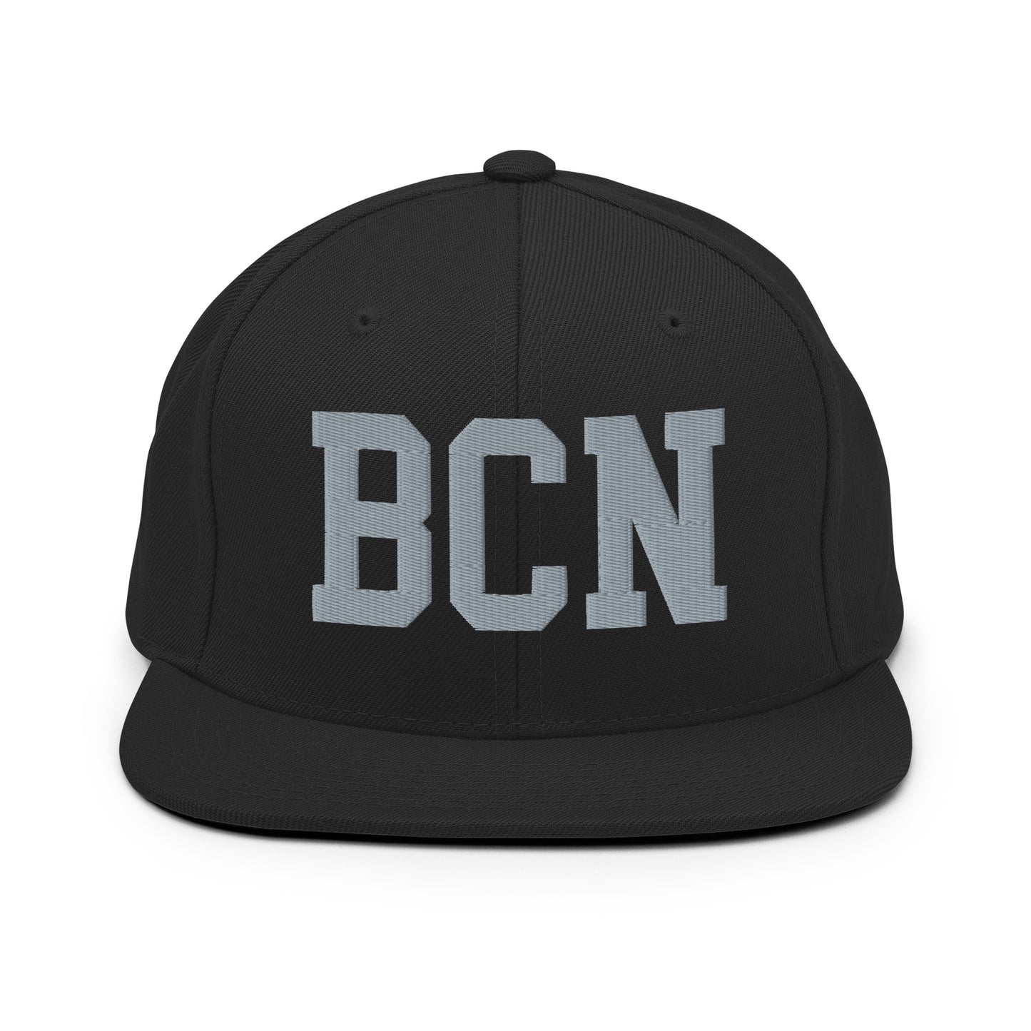 College-Style Classic Snapback Hat • Grey • BCN Barcelona • YHM Designs - Image 07