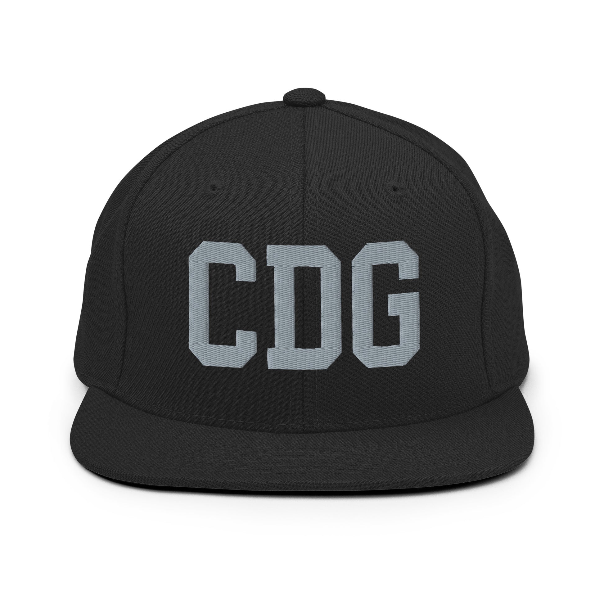 College-Style Classic Snapback Hat • Grey • CDG Paris Souvenir • YHM Designs - Image 07