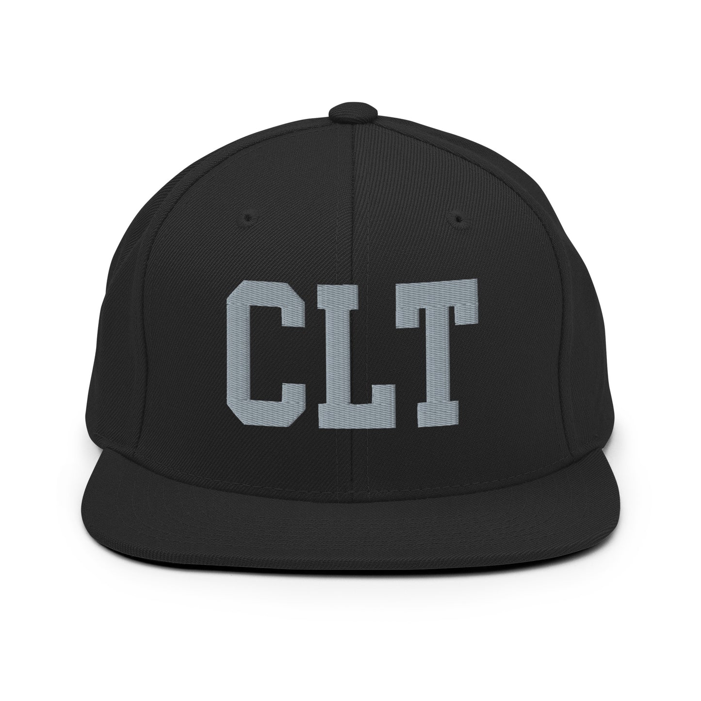 College-Style Classic Snapback Hat • Grey • CLT Charlotte • YHM Designs - Image 07