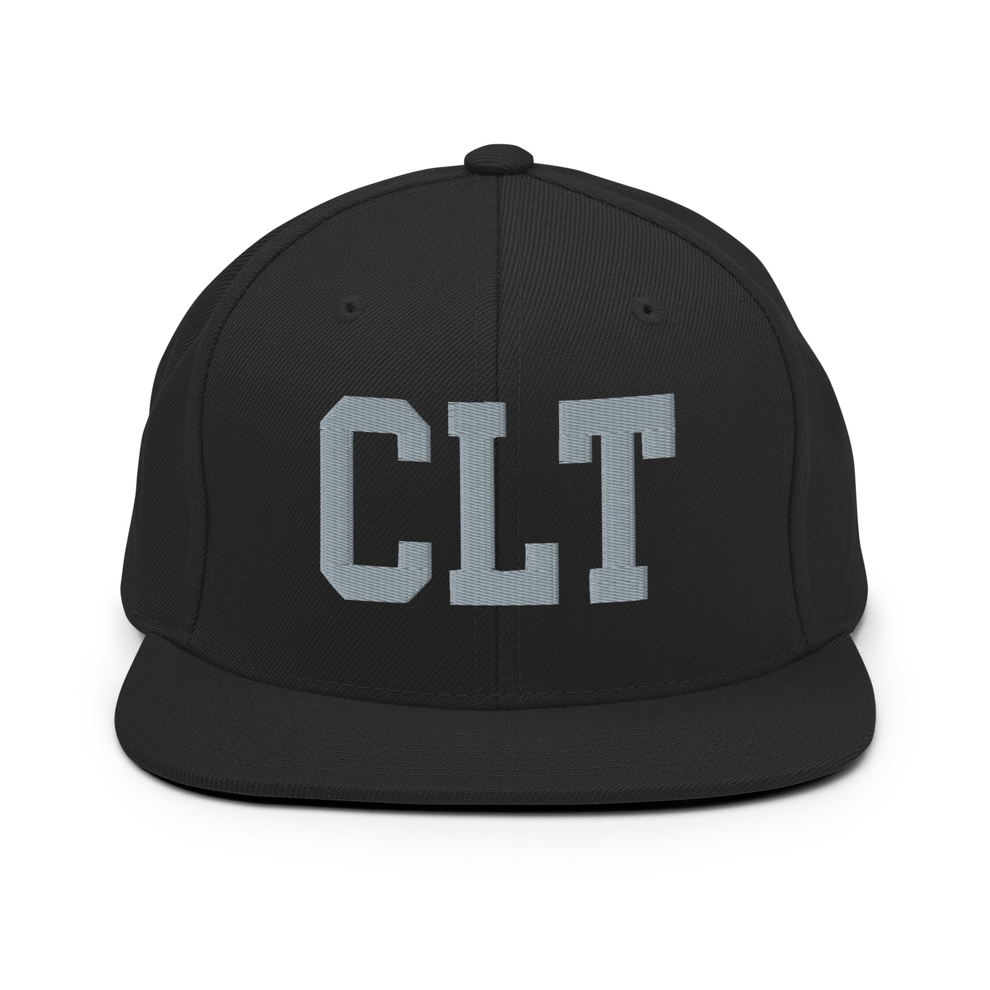 College-Style Classic Snapback Hat • Grey • CLT Charlotte • YHM Designs - Image 07