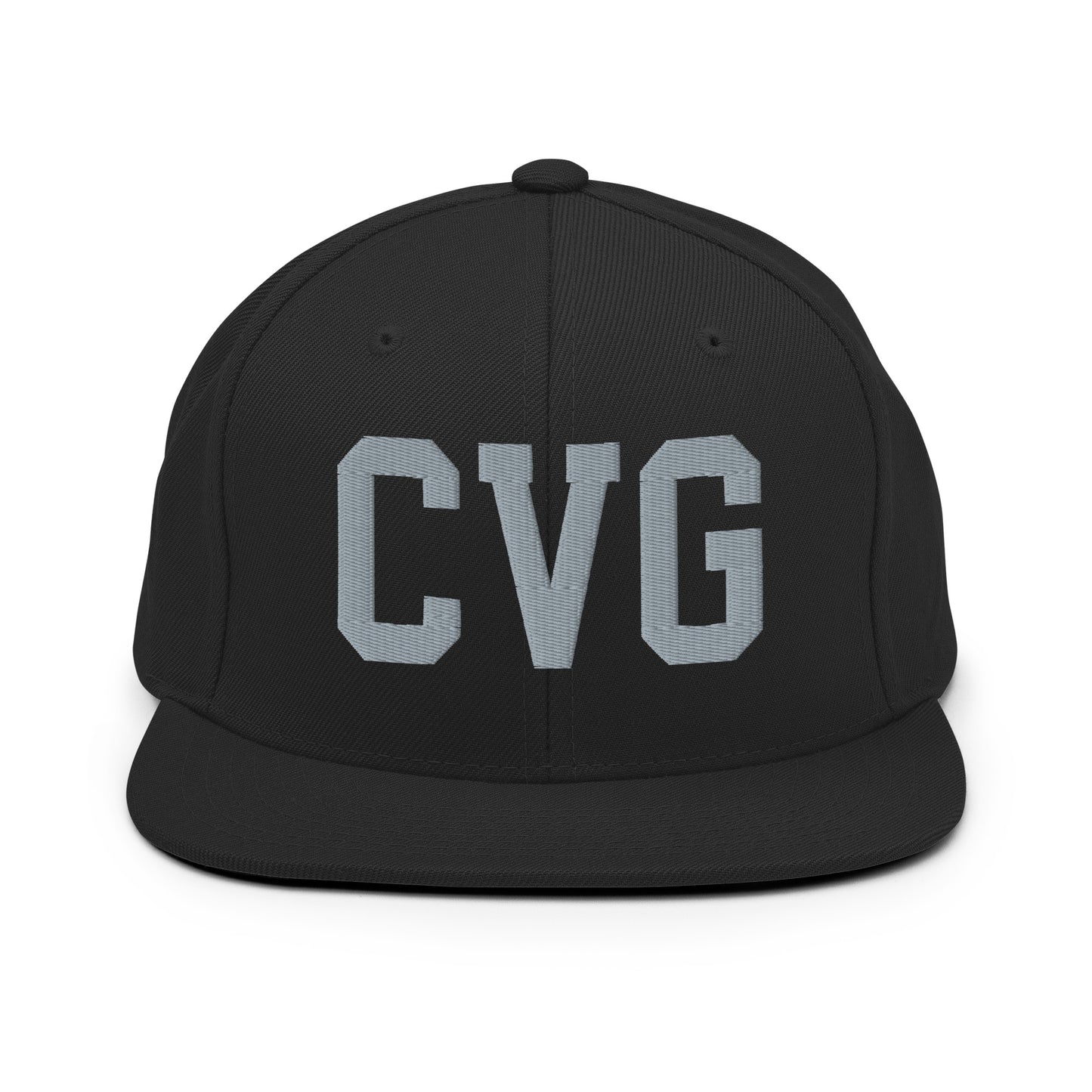 College-Style Classic Snapback Hat • Grey • CVG Cincinnati Souvenir • YHM Designs - Image 07