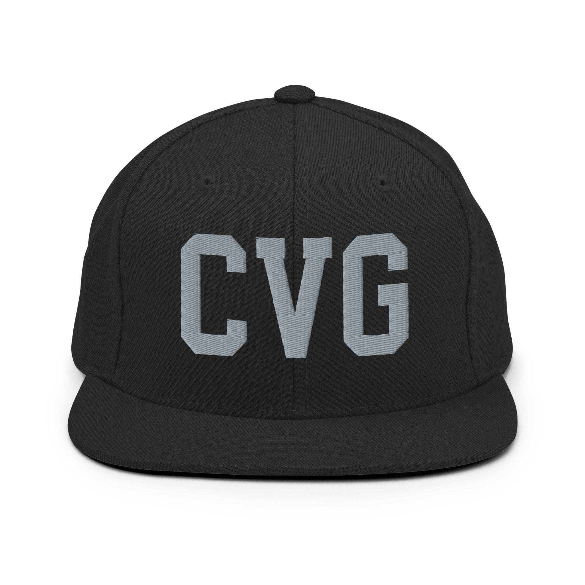College-Style Classic Snapback Hat • Grey • CVG Cincinnati Souvenir • YHM Designs - Image 07