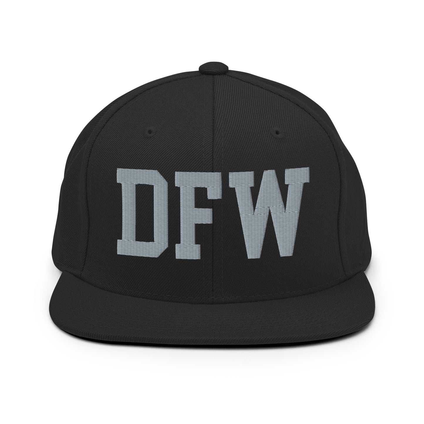 College-Style Classic Snapback Hat • Grey • DFW Dallas Souvenir • YHM Designs - Image 07