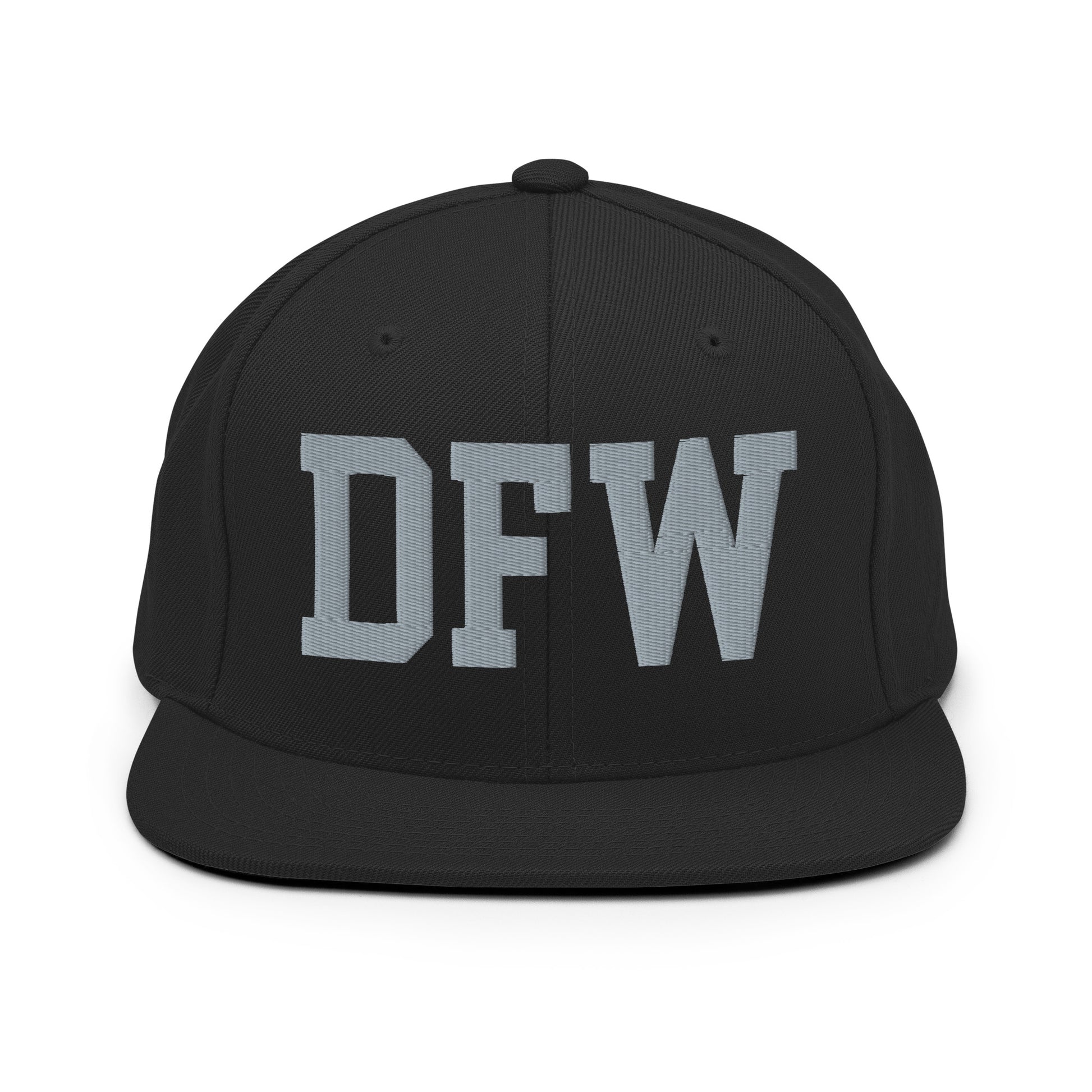 College-Style Classic Snapback Hat • Grey • DFW Dallas Souvenir • YHM Designs - Image 07