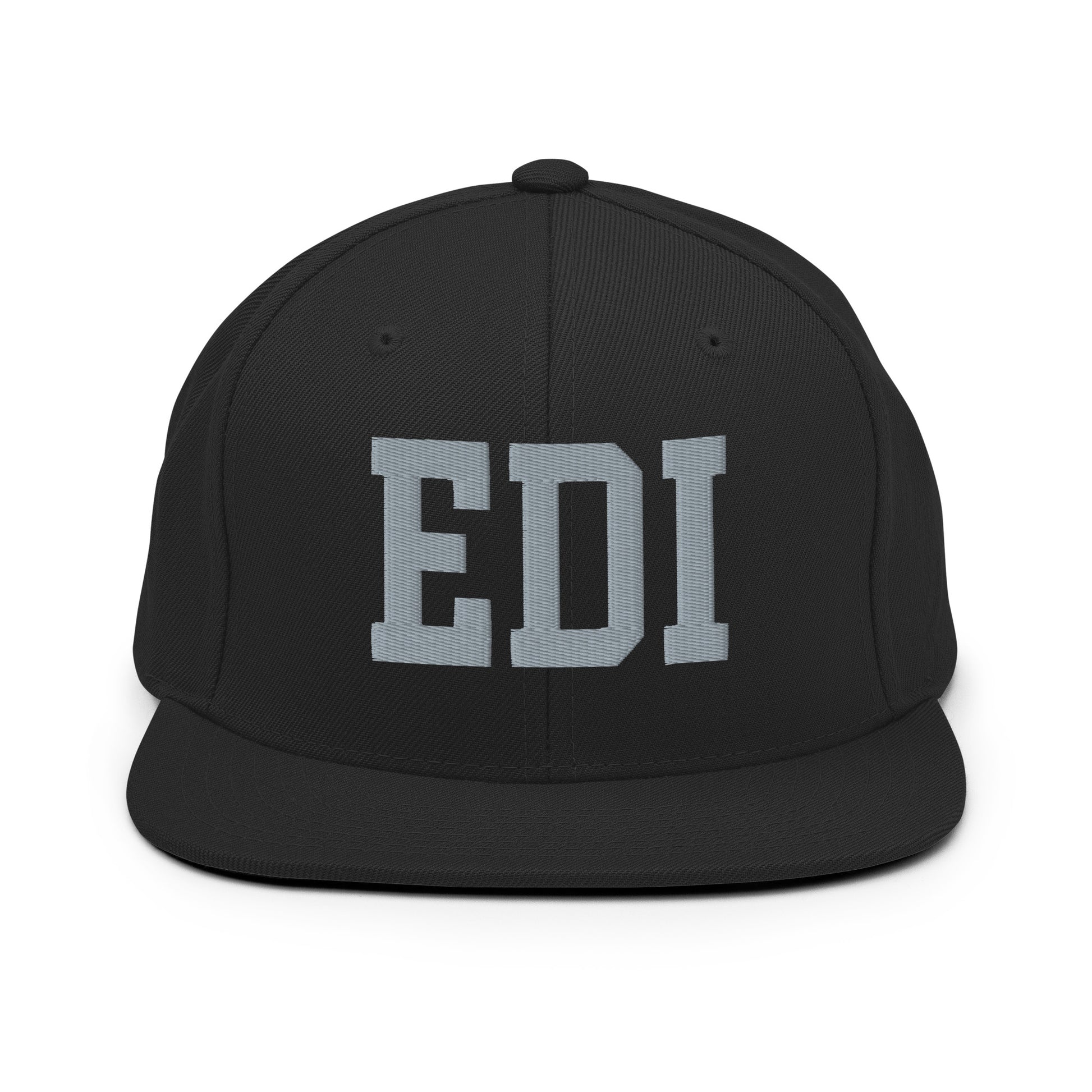 College-Style Classic Snapback Hat • Grey • EDI Edinburgh Souvenir • YHM Designs - Image 07