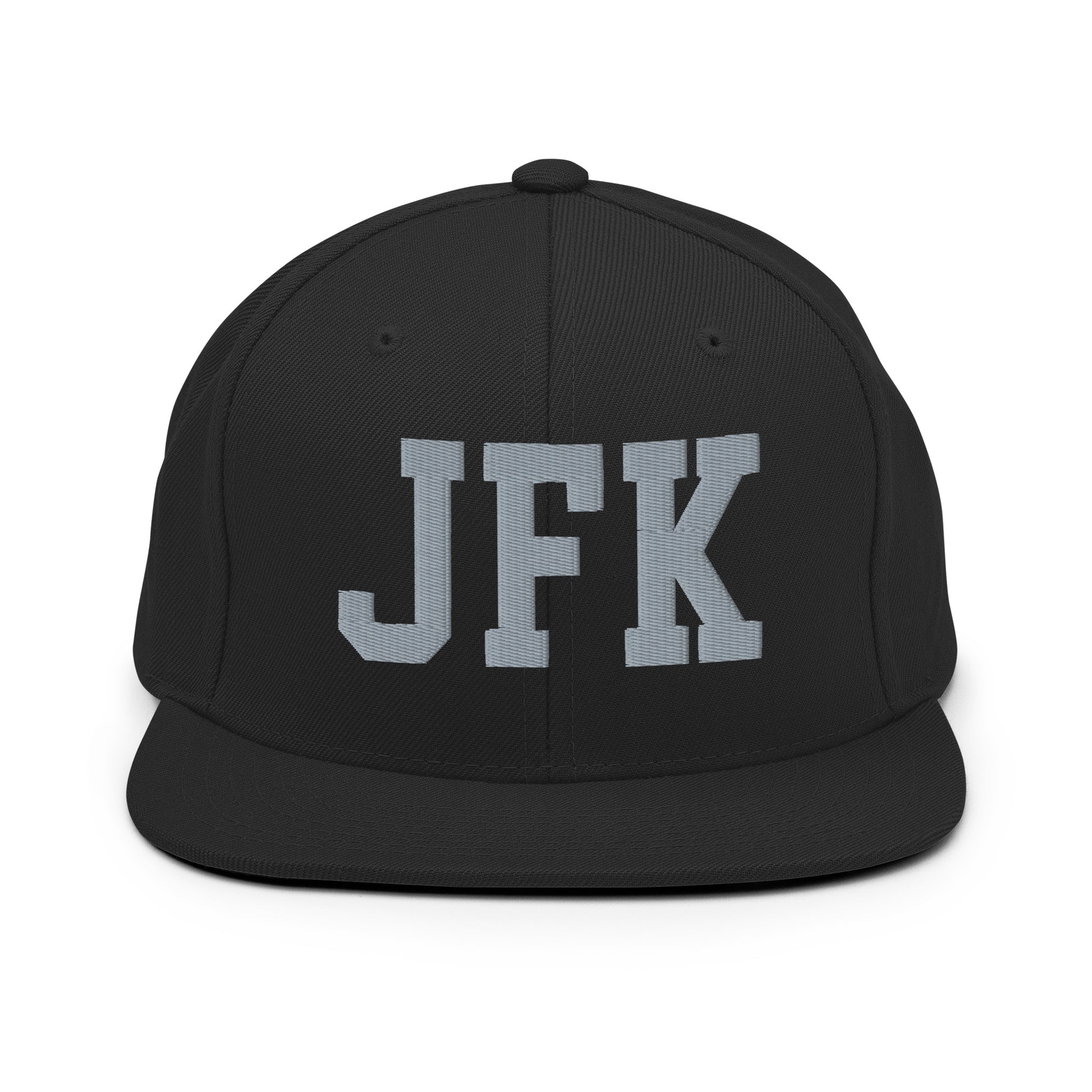 College-Style Classic Snapback Hat • Grey • JFK New York City Souvenir • YHM Designs - Image 07