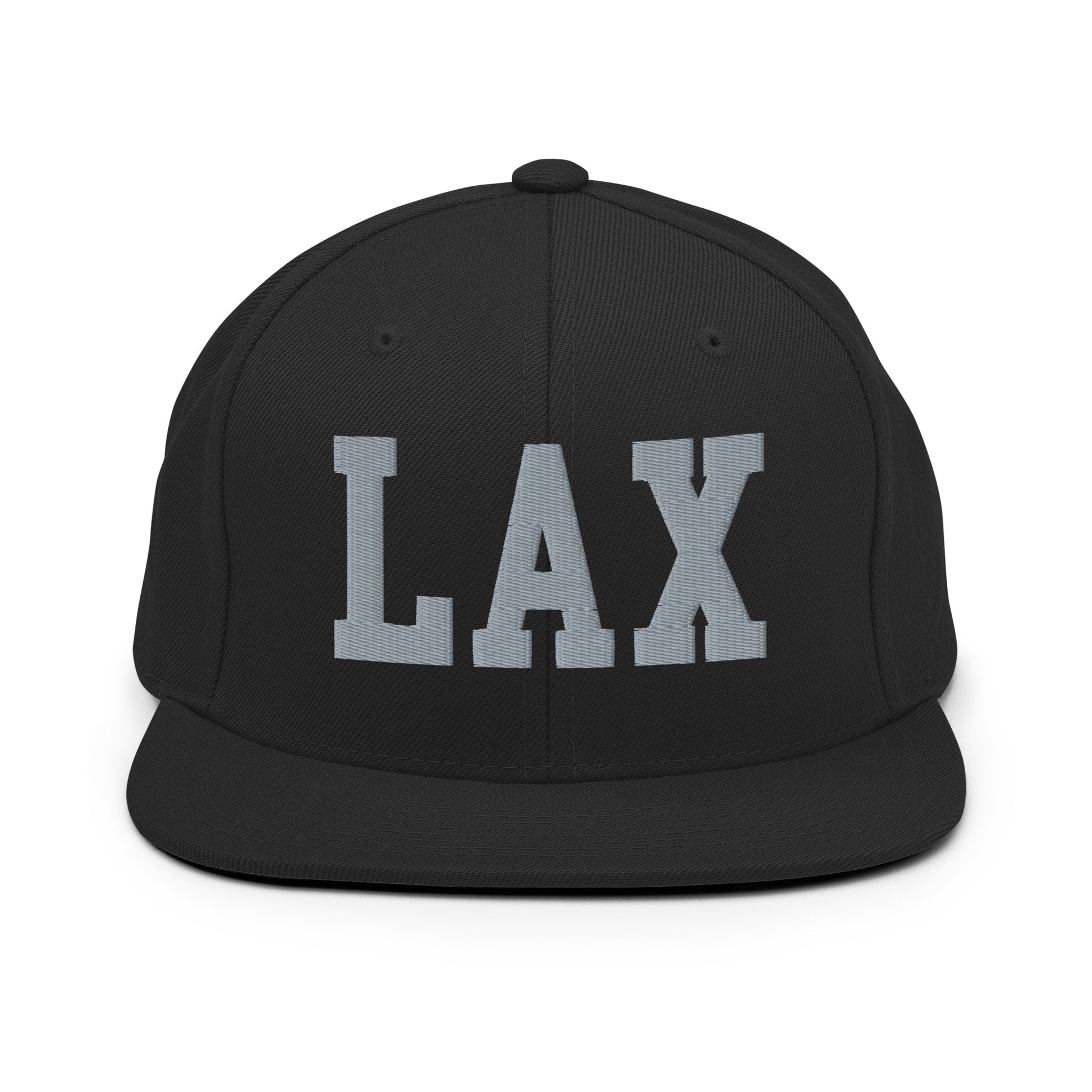 College-Style Classic Snapback Hat • Grey • LAX Los Angeles • YHM Designs - Image 07