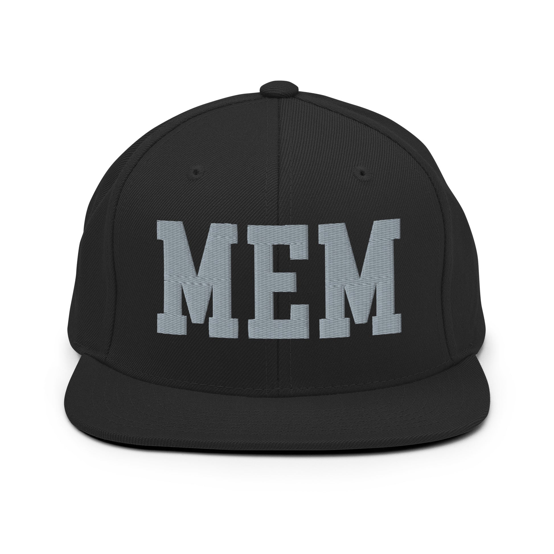 College-Style Classic Snapback Hat • Grey • MEM Memphis • YHM Designs - Image 07