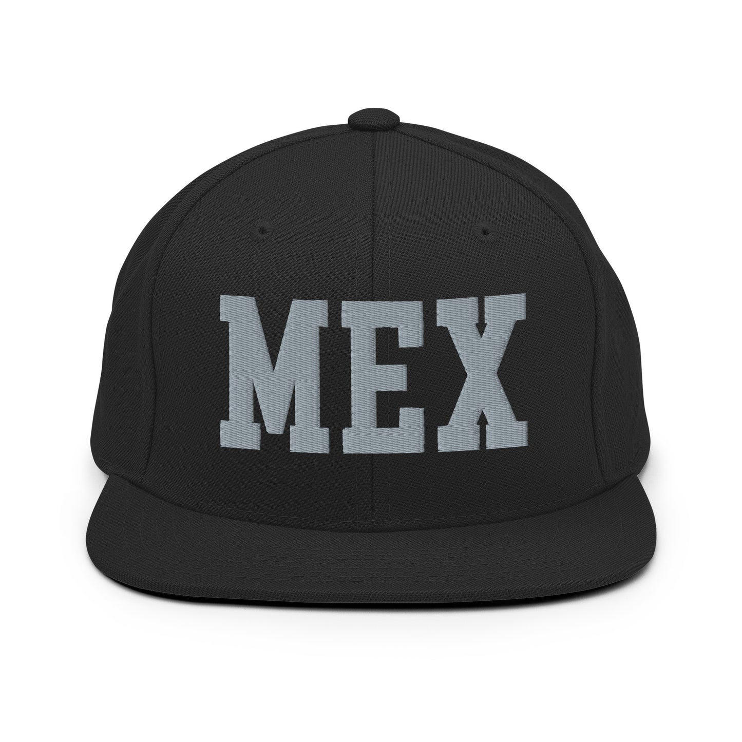 College-Style Classic Snapback Hat • Grey • MEX Mexico City Souvenir • YHM Designs - Image 07