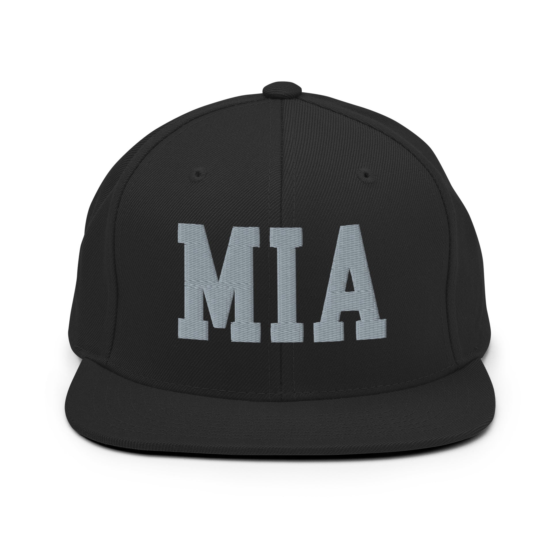 College-Style Classic Snapback Hat • Grey • MIA Miami • YHM Designs - Image 07