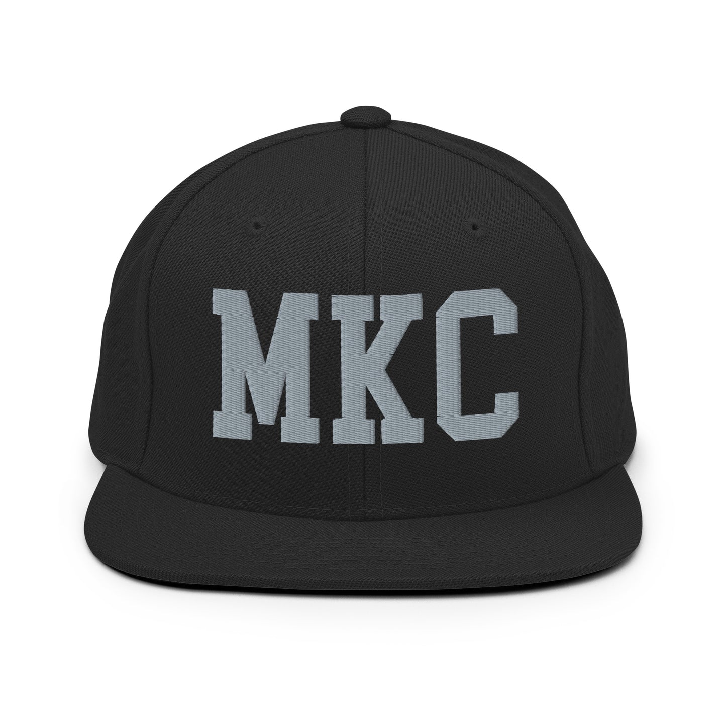 College-Style Classic Snapback Hat • Grey • MKC Kansas City Souvenir • YHM Designs - Image 07