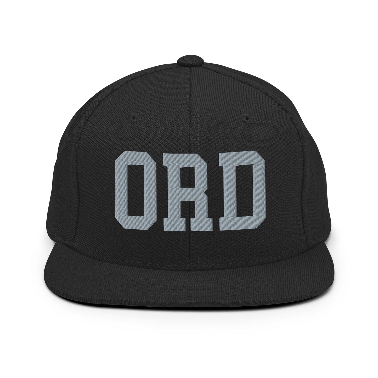 College-Style Classic Snapback Hat • Grey • ORD Chicago Souvenir • YHM Designs - Image 07