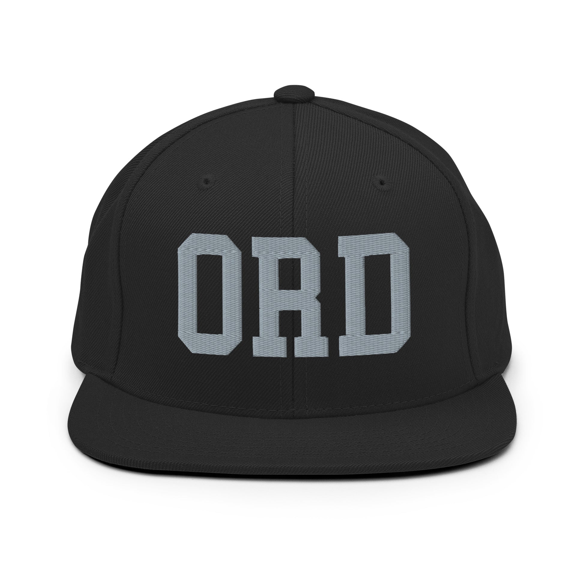 College-Style Classic Snapback Hat • Grey • ORD Chicago Souvenir • YHM Designs - Image 07