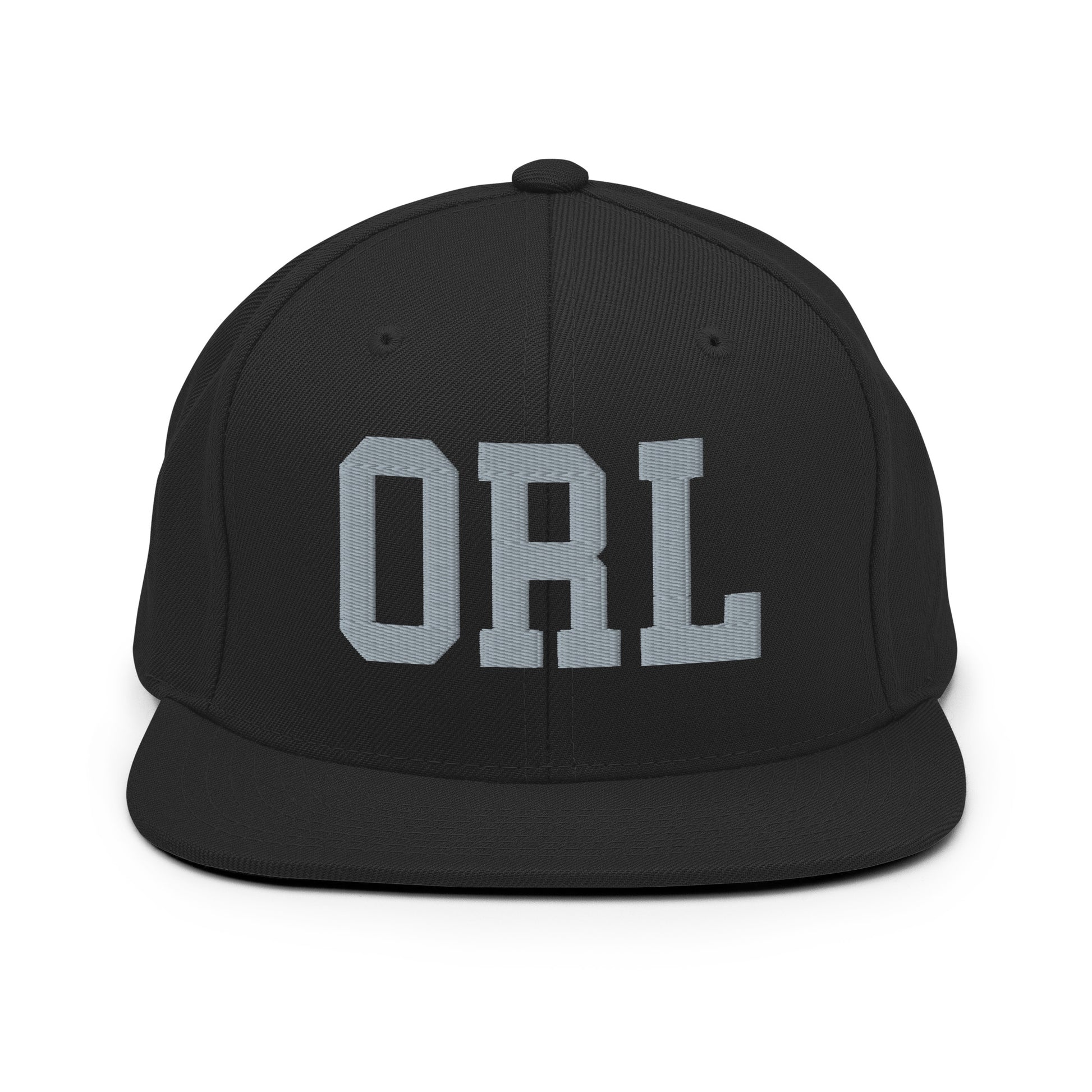 College-Style Classic Snapback Hat • Grey • ORL Orlando Souvenir • YHM Designs - Image 07