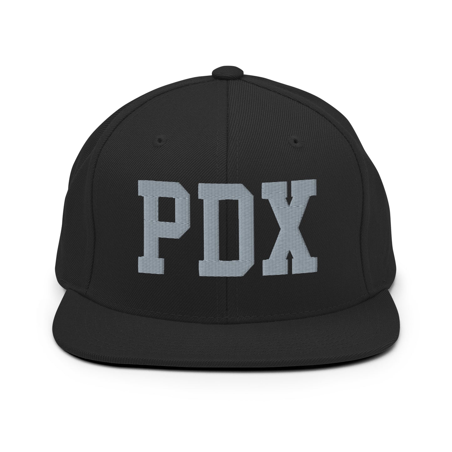 College-Style Classic Snapback Hat • Grey • PDX Portland • YHM Designs - Image 07