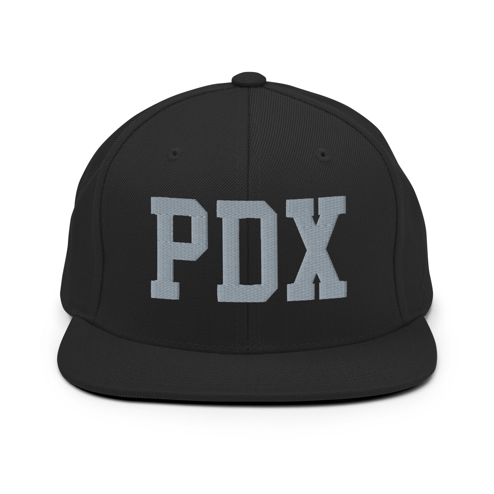College-Style Classic Snapback Hat • Grey • PDX Portland • YHM Designs - Image 07