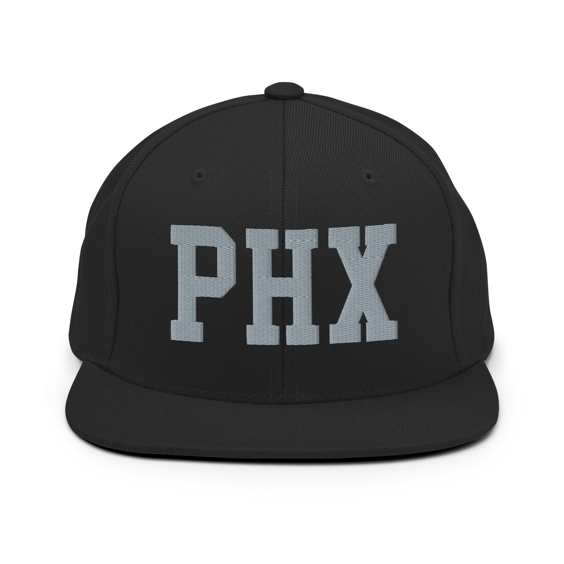 College-Style Classic Snapback Hat • Grey • PHX Phoenix Souvenir • YHM Designs - Image 07
