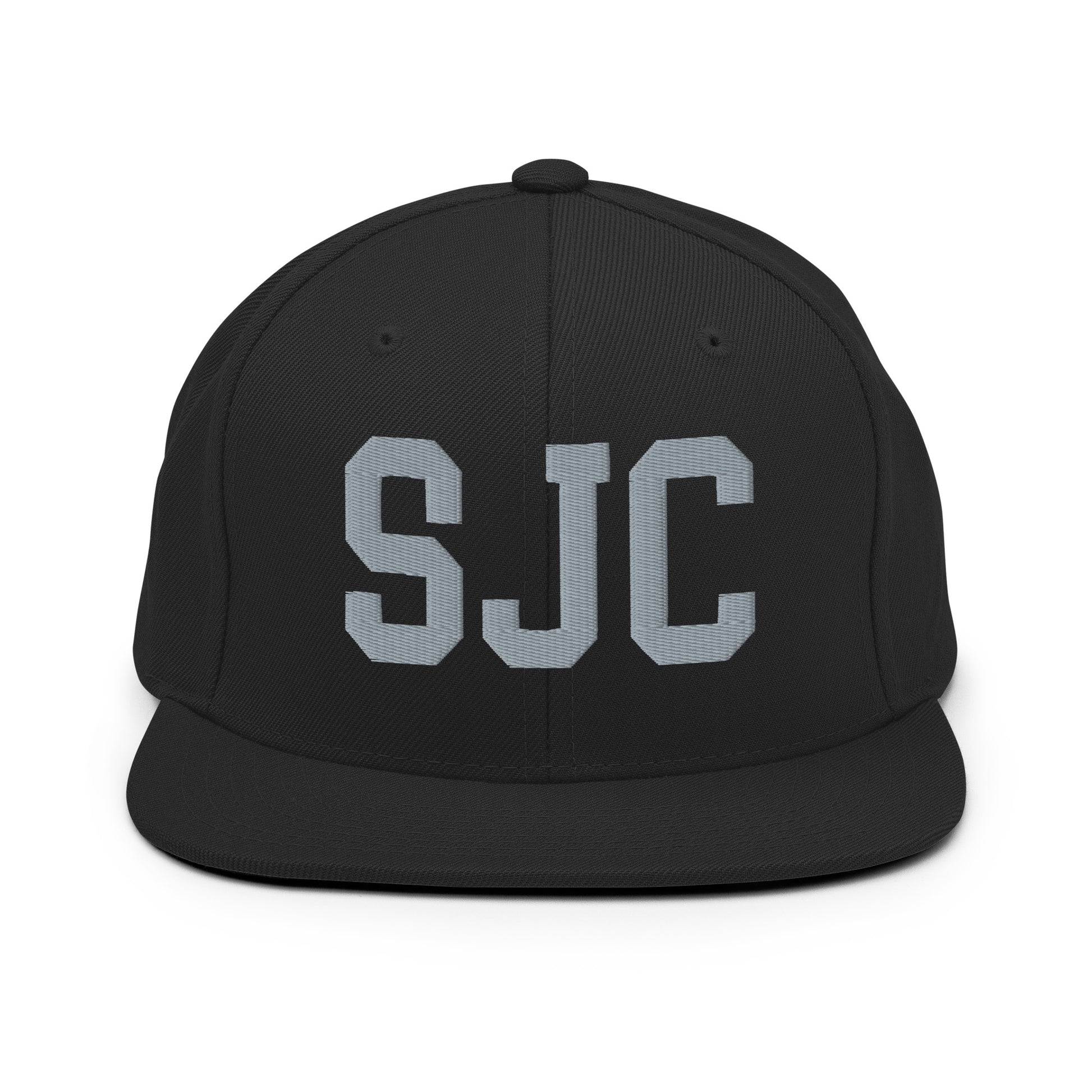 College-Style Classic Snapback Hat • Grey • SJC San Jose • YHM Designs - Image 07