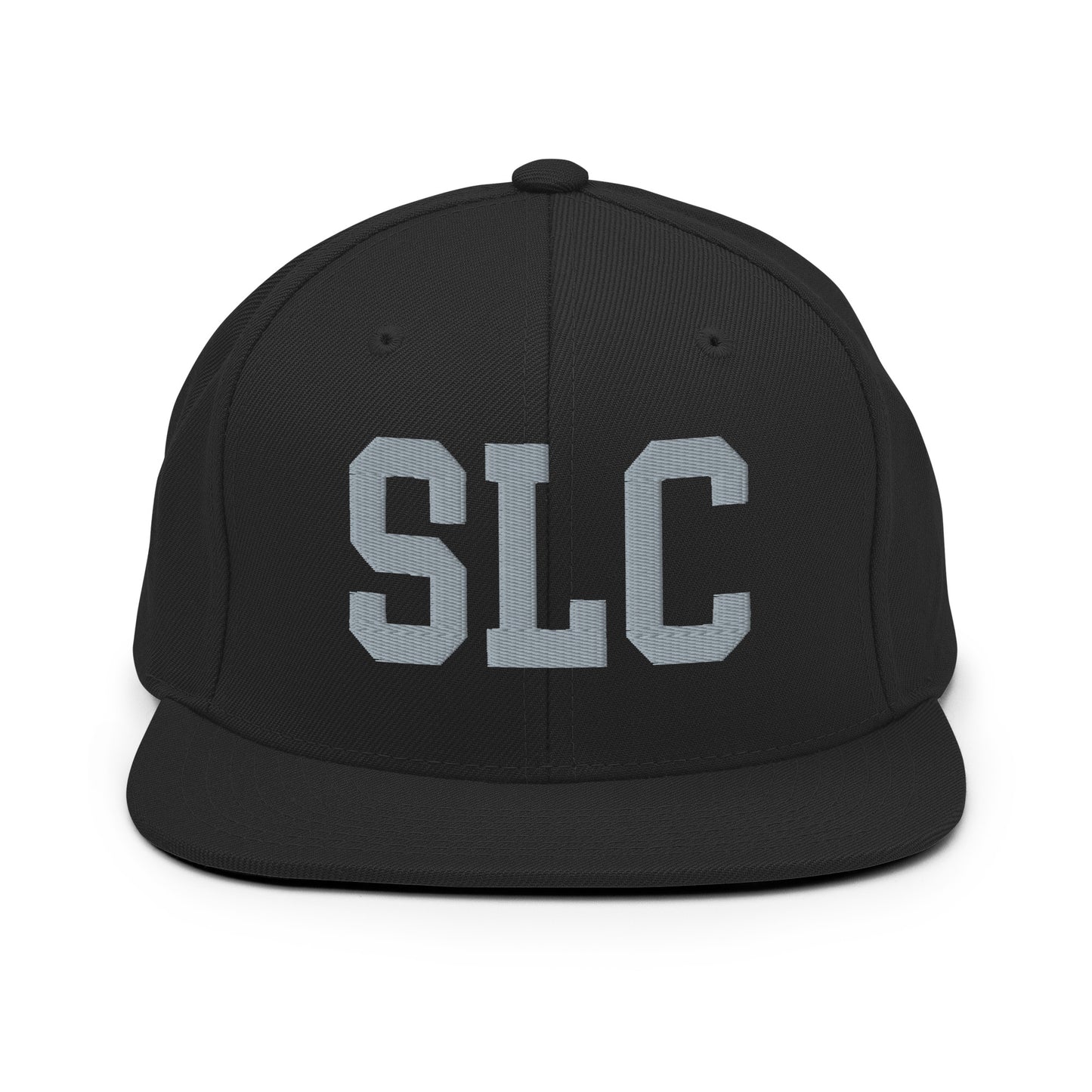 College-Style Classic Snapback Hat • Grey • SLC Salt Lake City Souvenir • YHM Designs - Image 07